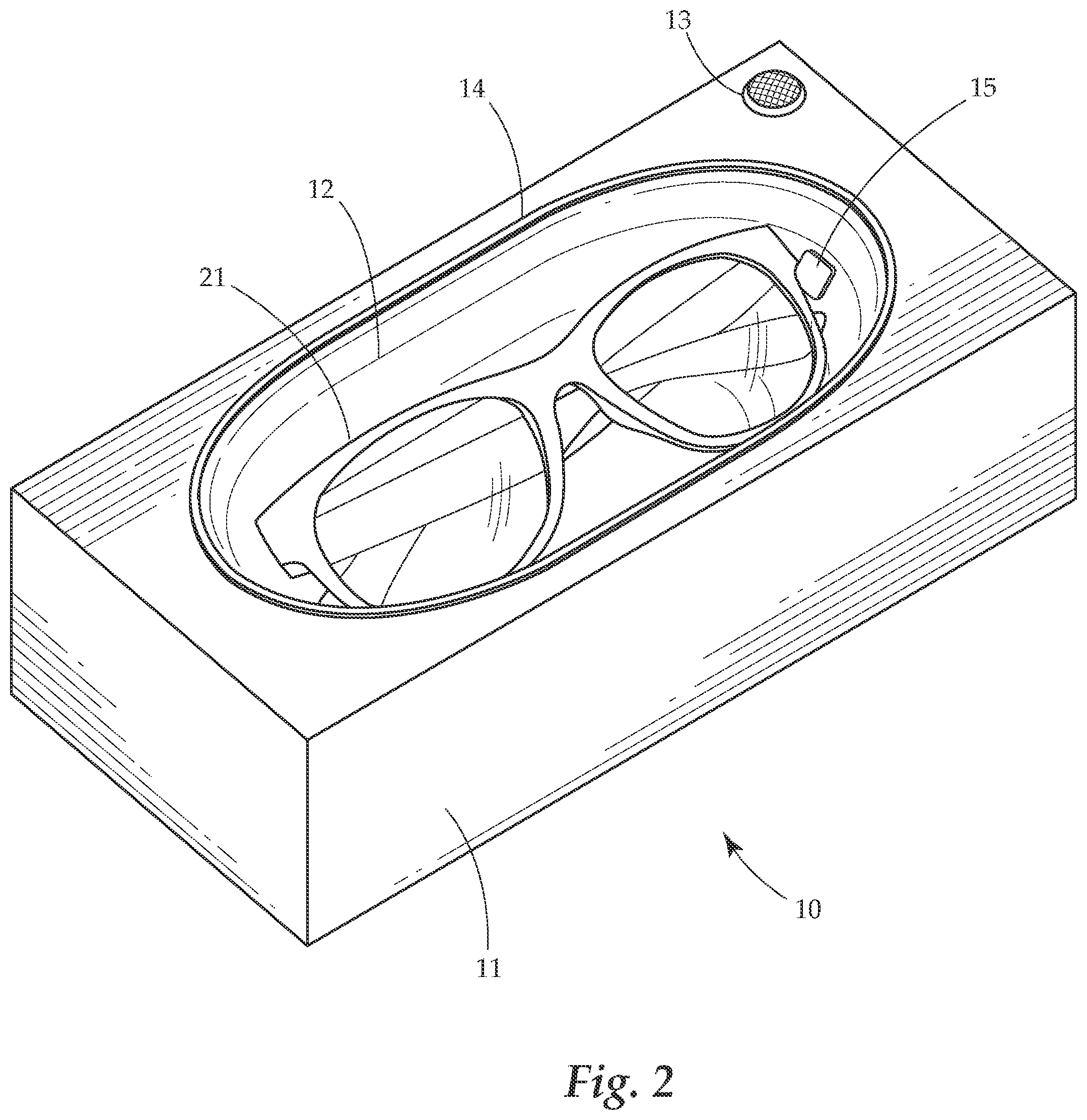 Patent US12137781 Figure 2 – Glasses holder