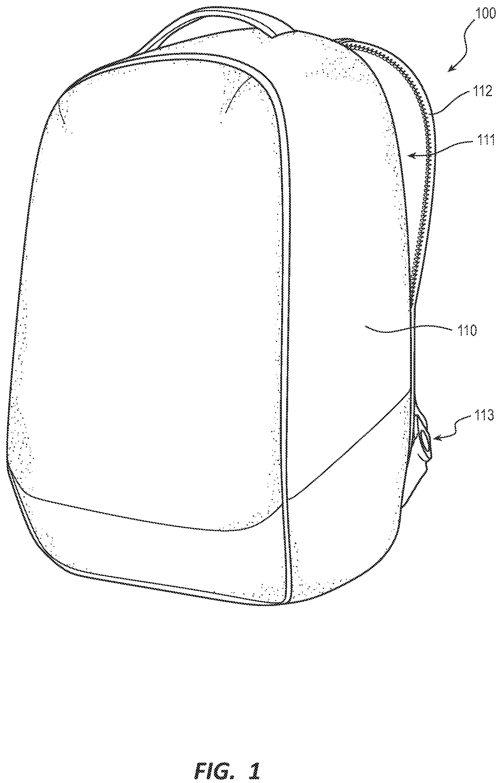 Patent US12137782 Figure 1 – Laptop lift case