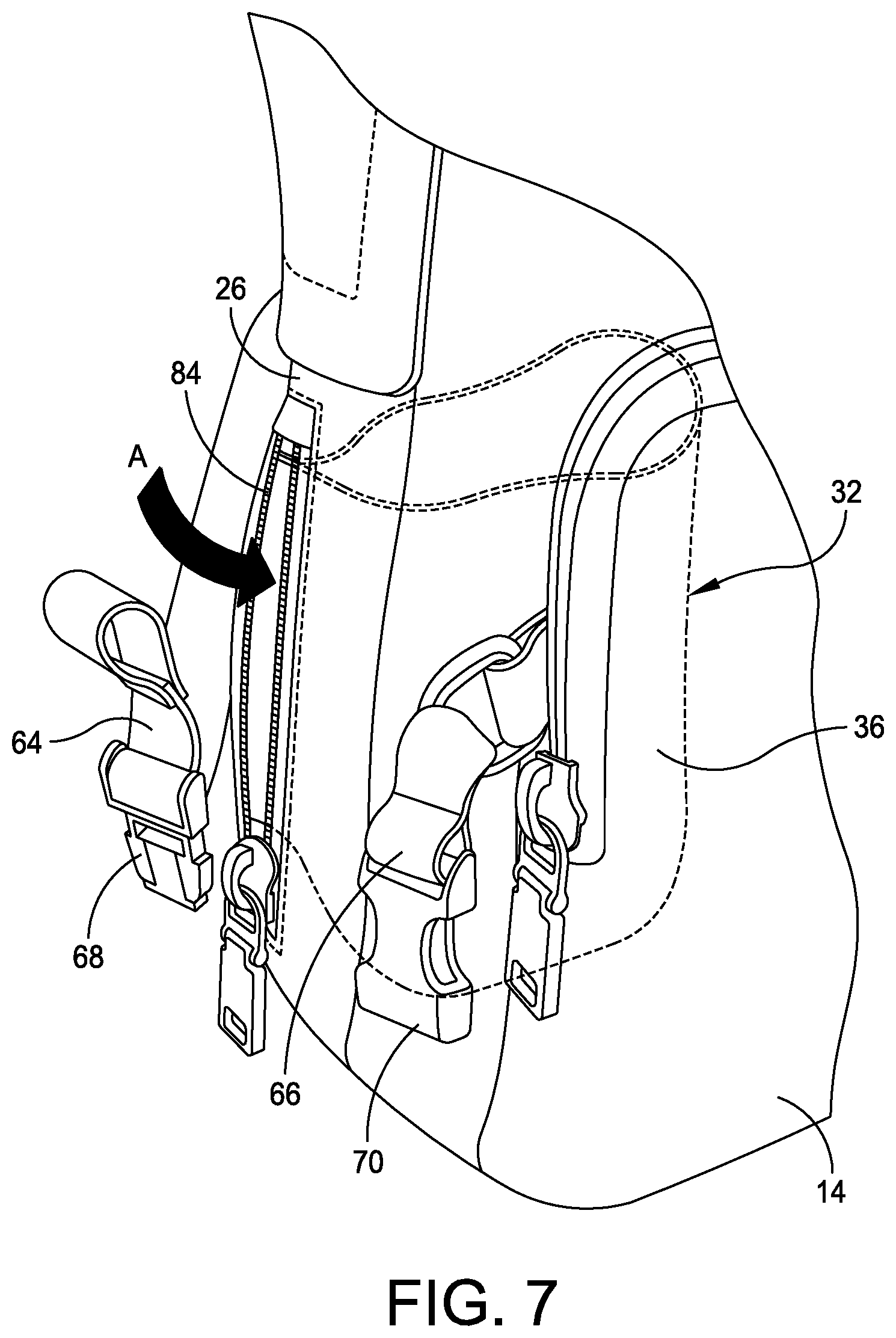 Patent US12137783 Figure 7 – Repositionable bottle holder