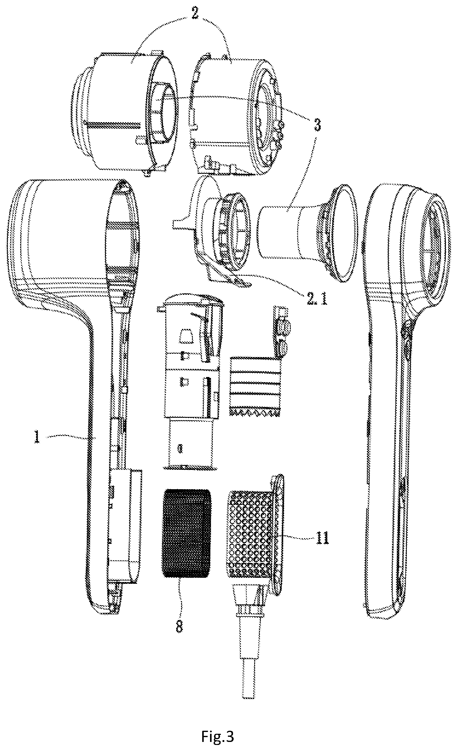 Patent US12137784 Figure 3 – Amplification type hair dryer