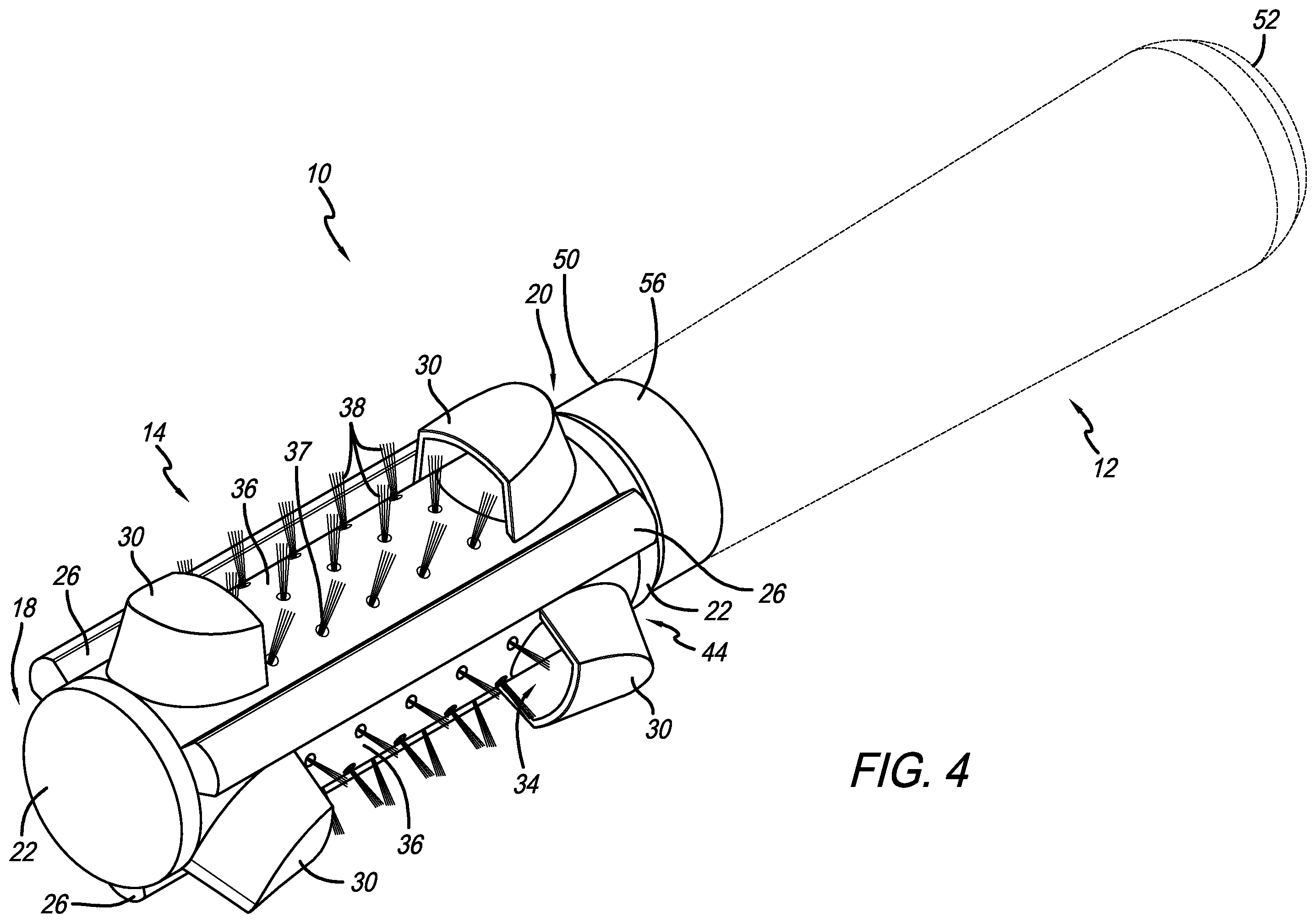 Patent US12137786 Figure 3 – Rotating hair styling and drying device
