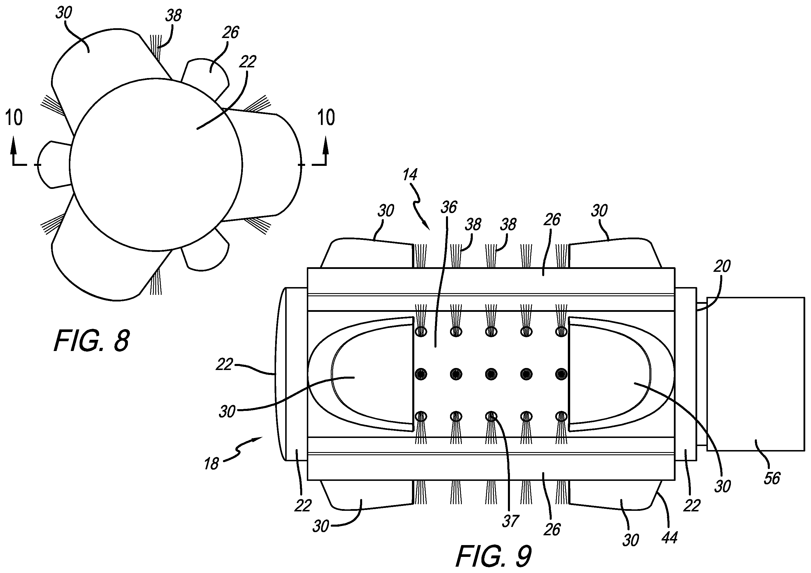 Patent US12137786 Figure 6 – Rotating hair styling and drying device