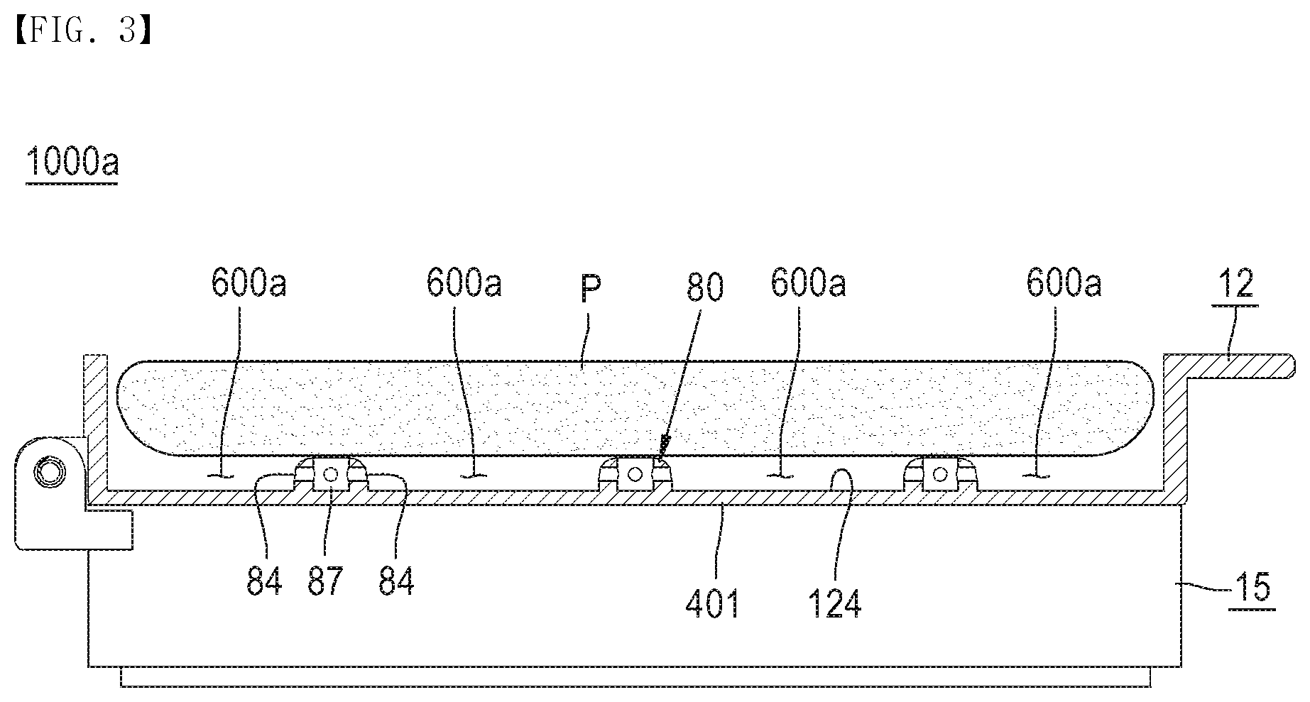 Patent US12137787 Figure 3 – Cosmetic container in which application means having air storage space is embedded