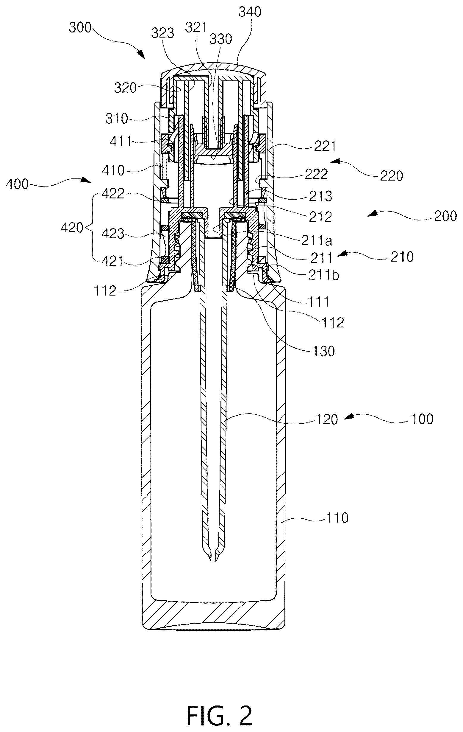 Patent US12137790 Figure 2 – Cosmetic auto dropper