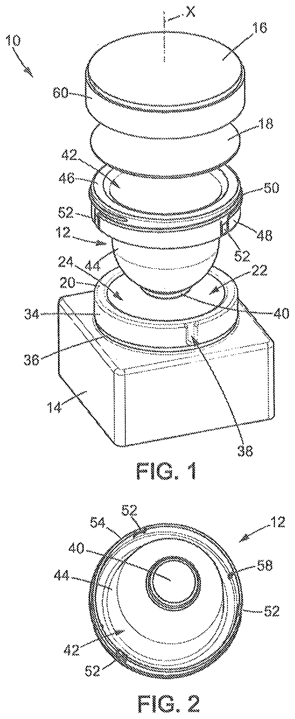 Patent US12137791 Figure 1 – Refillable device for packaging a cosmetic product