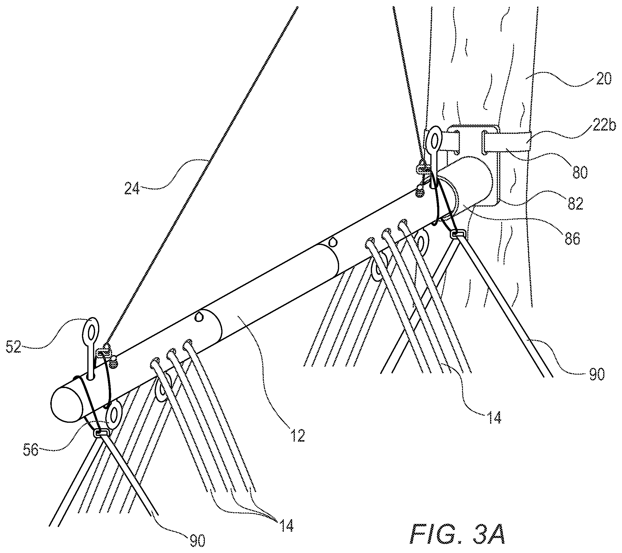 Patent US12137793 Figure 4 – Adjustably positionable hanging recliner