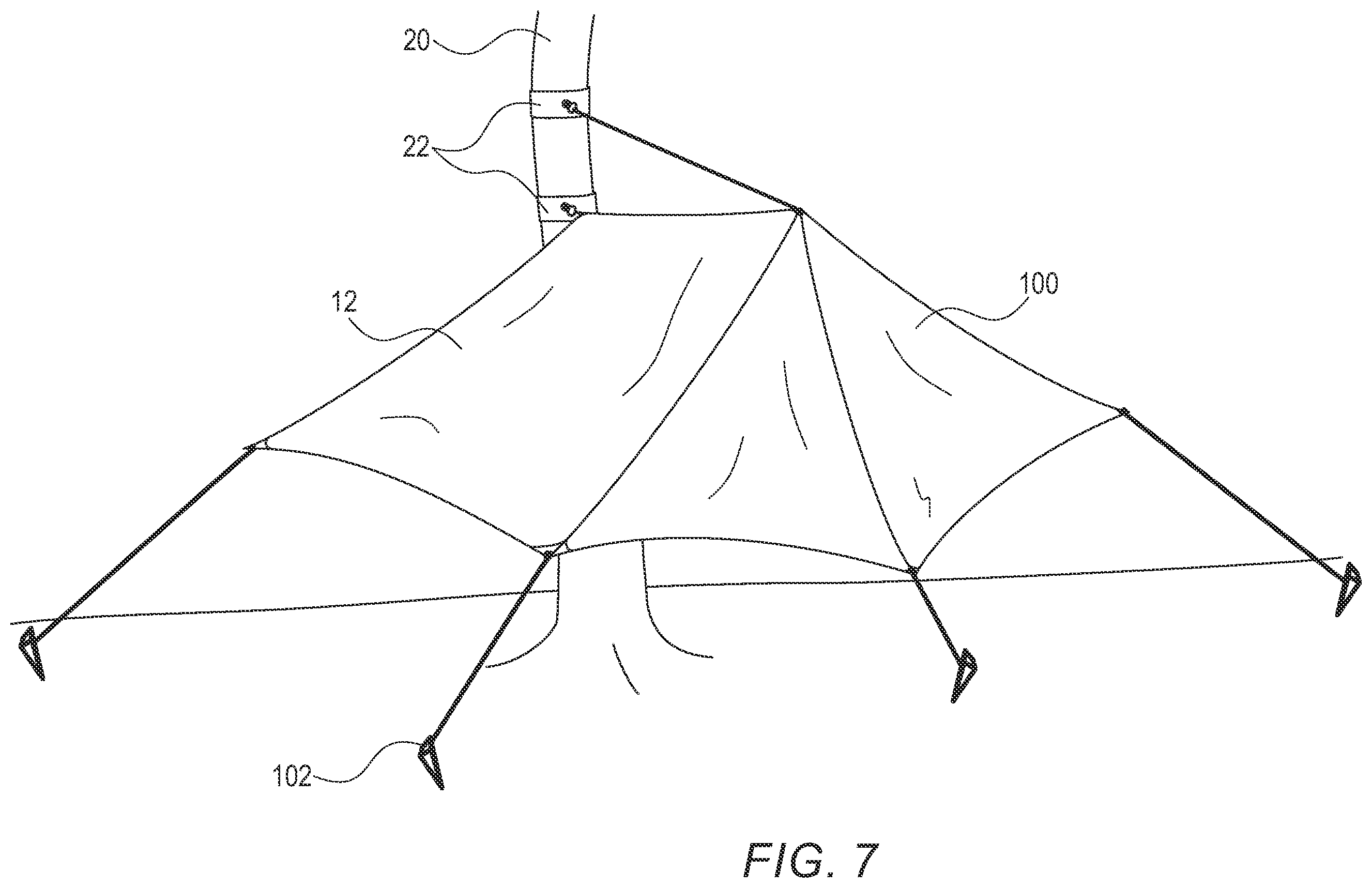 Patent US12137793 Figure 8 – Adjustably positionable hanging recliner