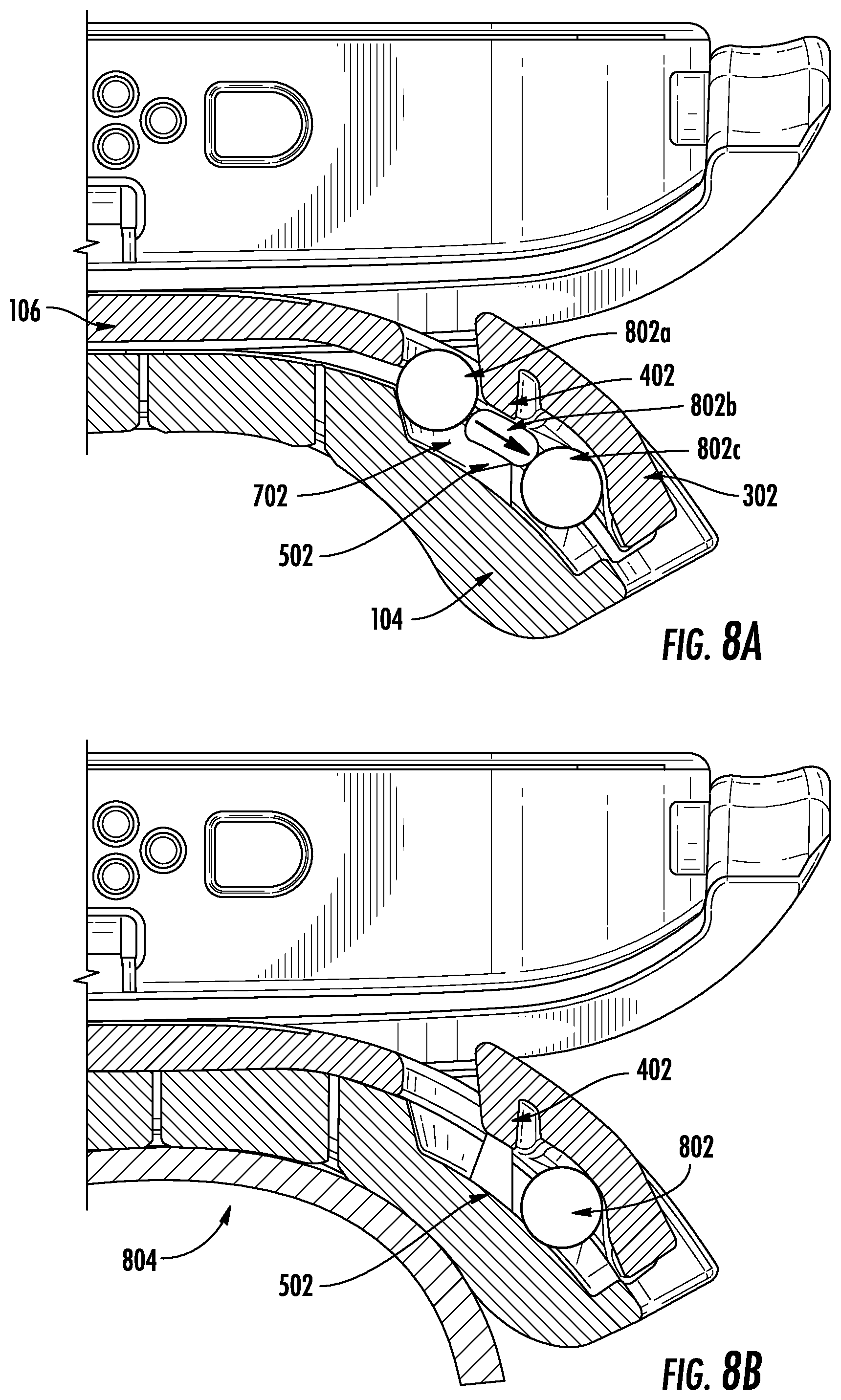 Patent US12137794 Figure 8 – Armband fastening assembly for a wearable accessory arm strap