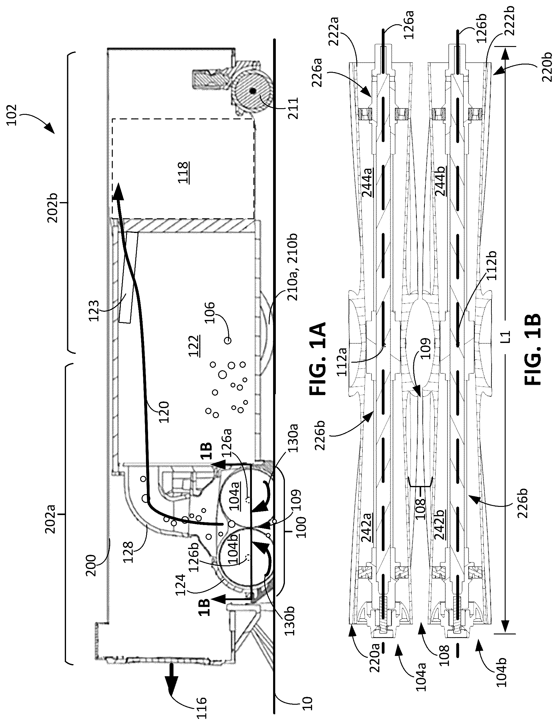 Patent US12137797 — Cleaning roller for cleaning robots — Figure 1
