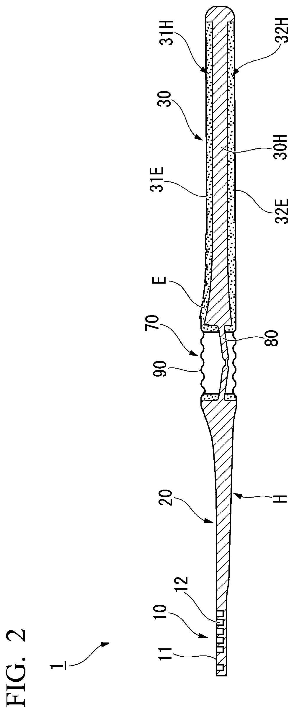 Patent US12137798 Figure 2 – Toothbrush