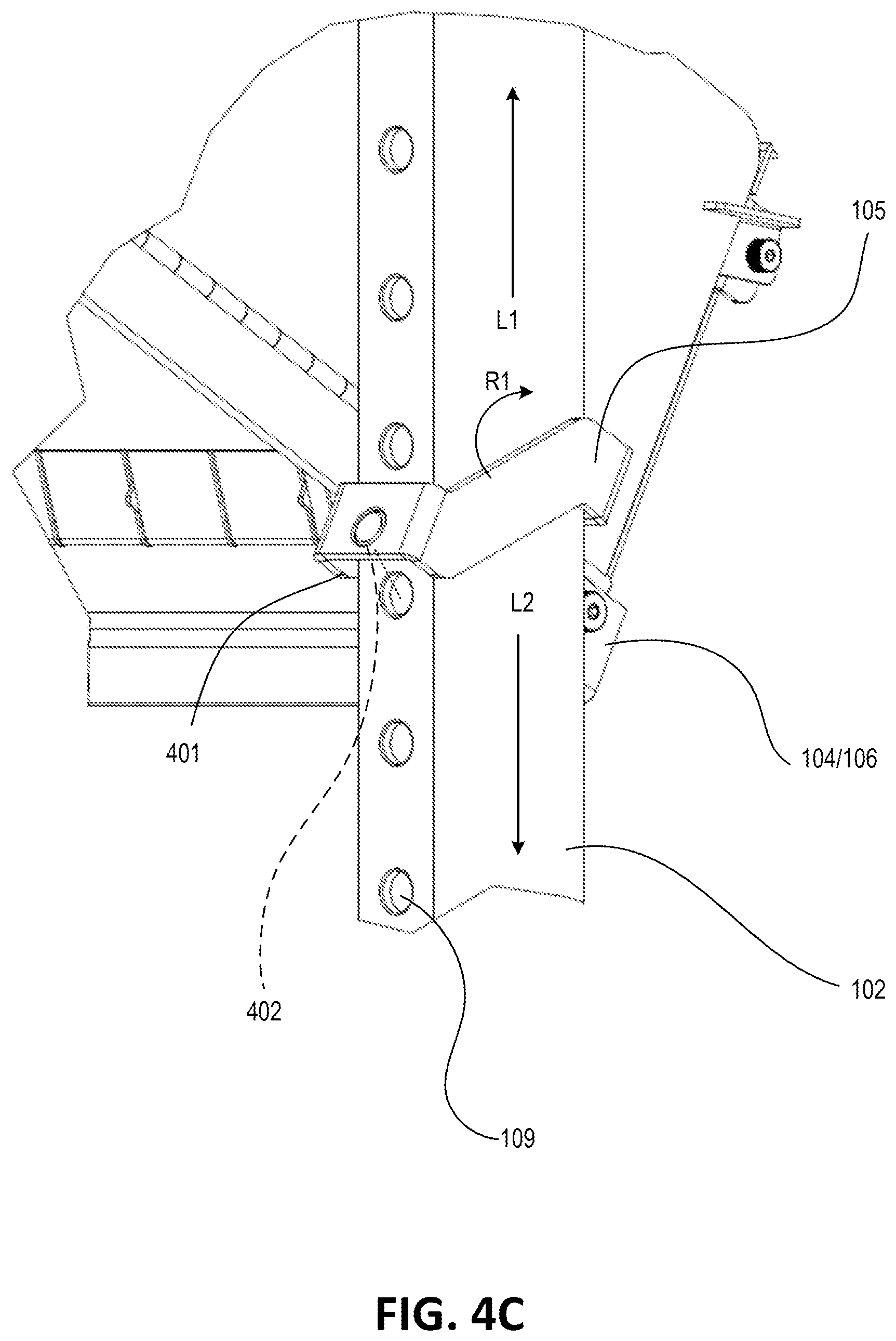 Patent US12137801 Figure 5 – Portable and foldable workstation apparatus