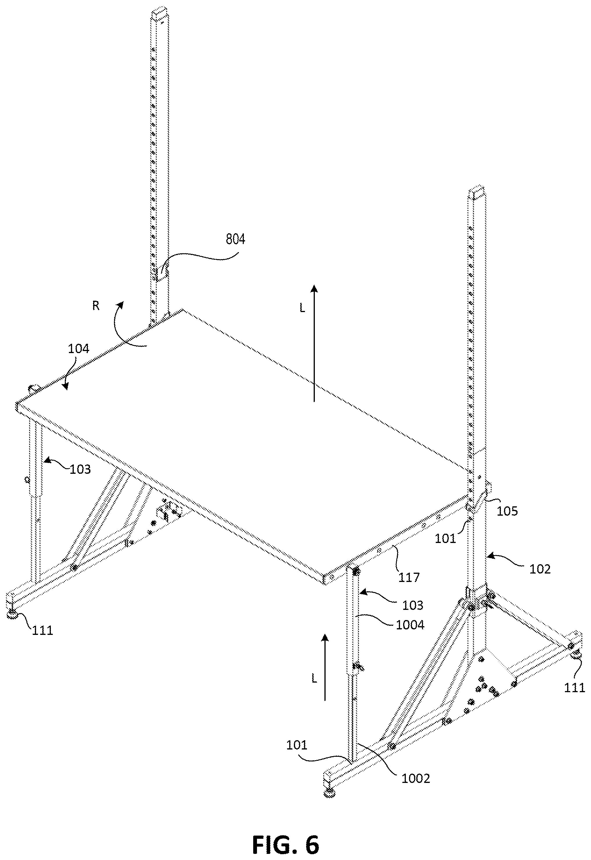 Patent US12137801 Figure 8 – Portable and foldable workstation apparatus