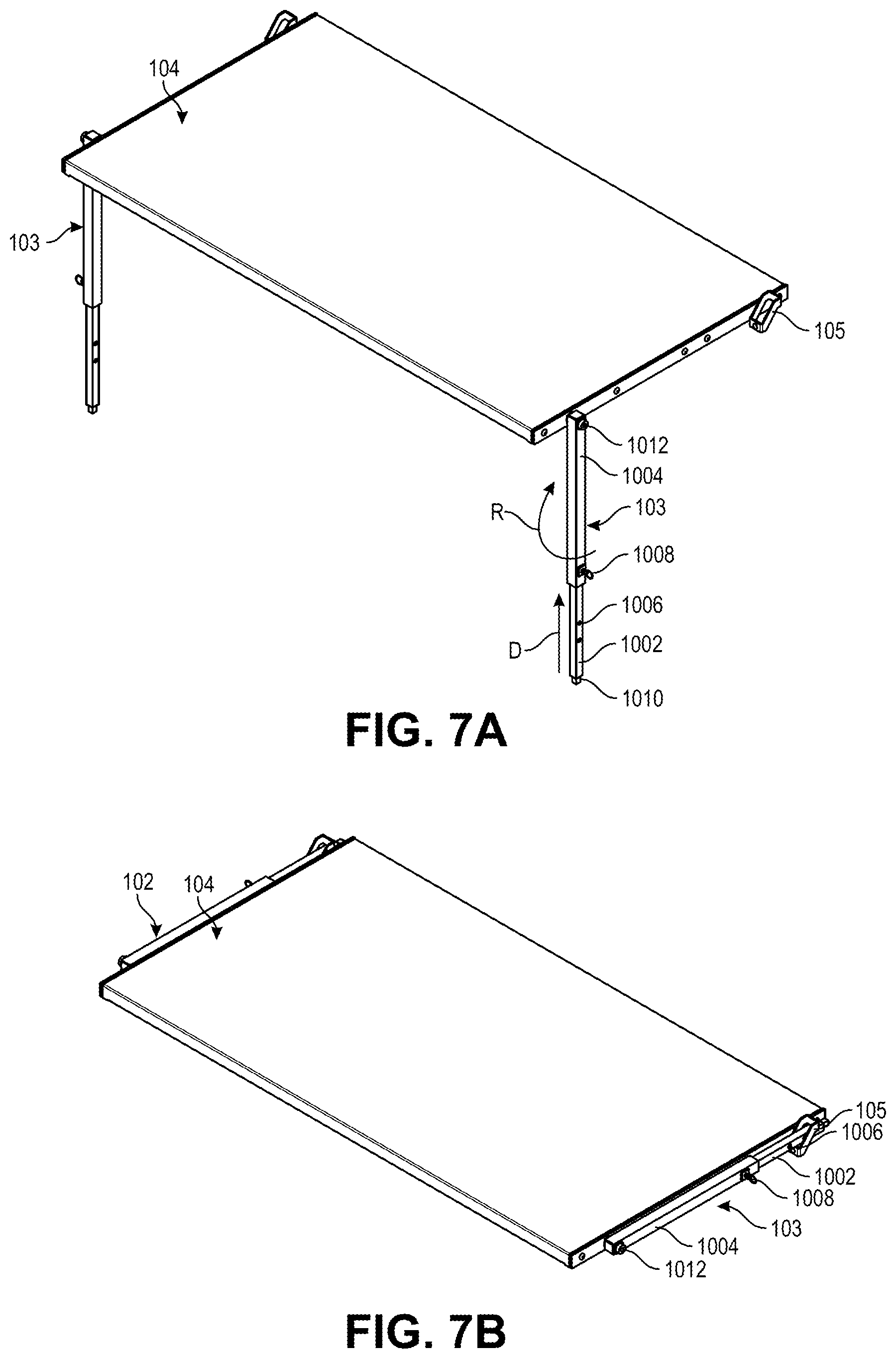 Patent US12137801 Figure 9 – Portable and foldable workstation apparatus