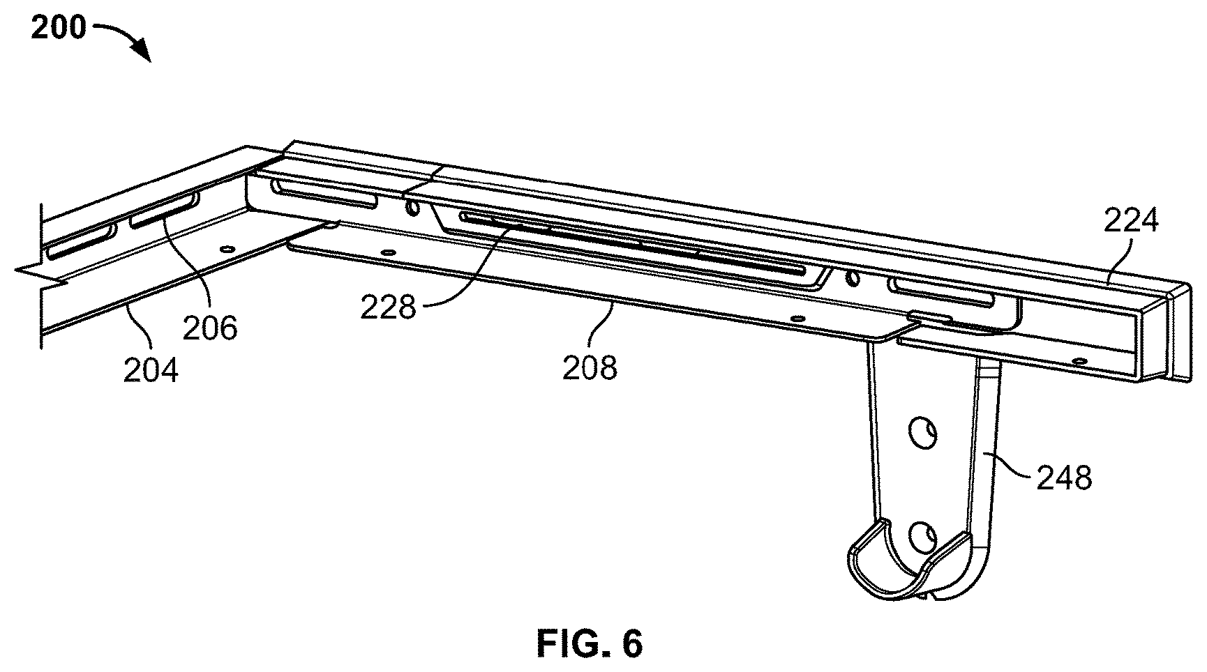 Patent US12137802 Figure 6 – Storage systems including back channels and walls mountable along the back channels