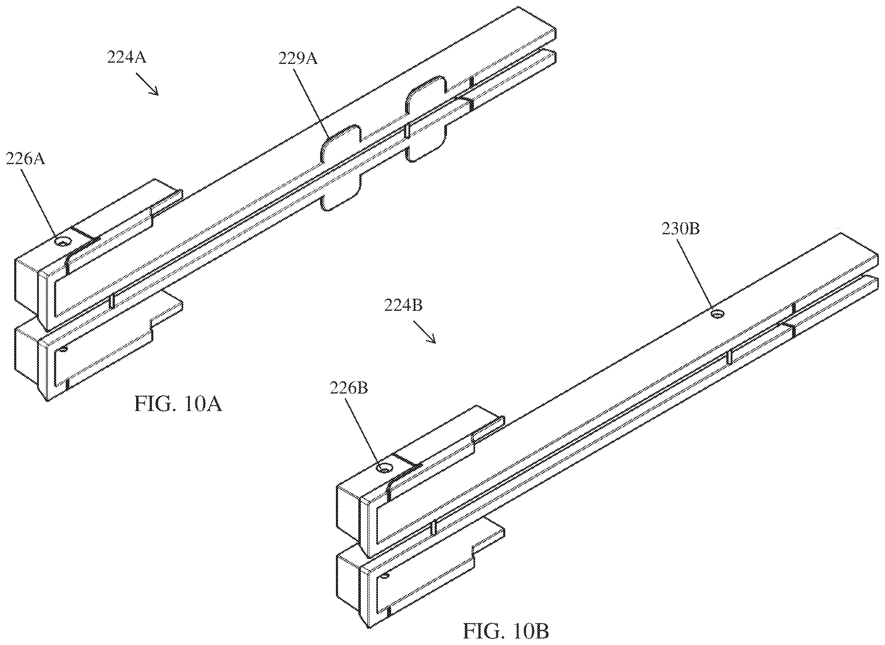 Patent US12137802 Figure 10 – Storage systems including back channels and walls mountable along the back channels