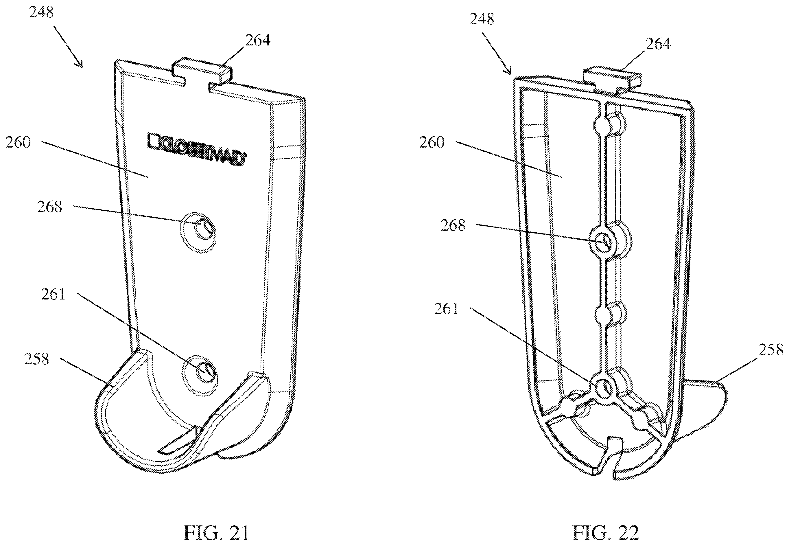 Patent US12137802 Figure 15 – Storage systems including back channels and walls mountable along the back channels