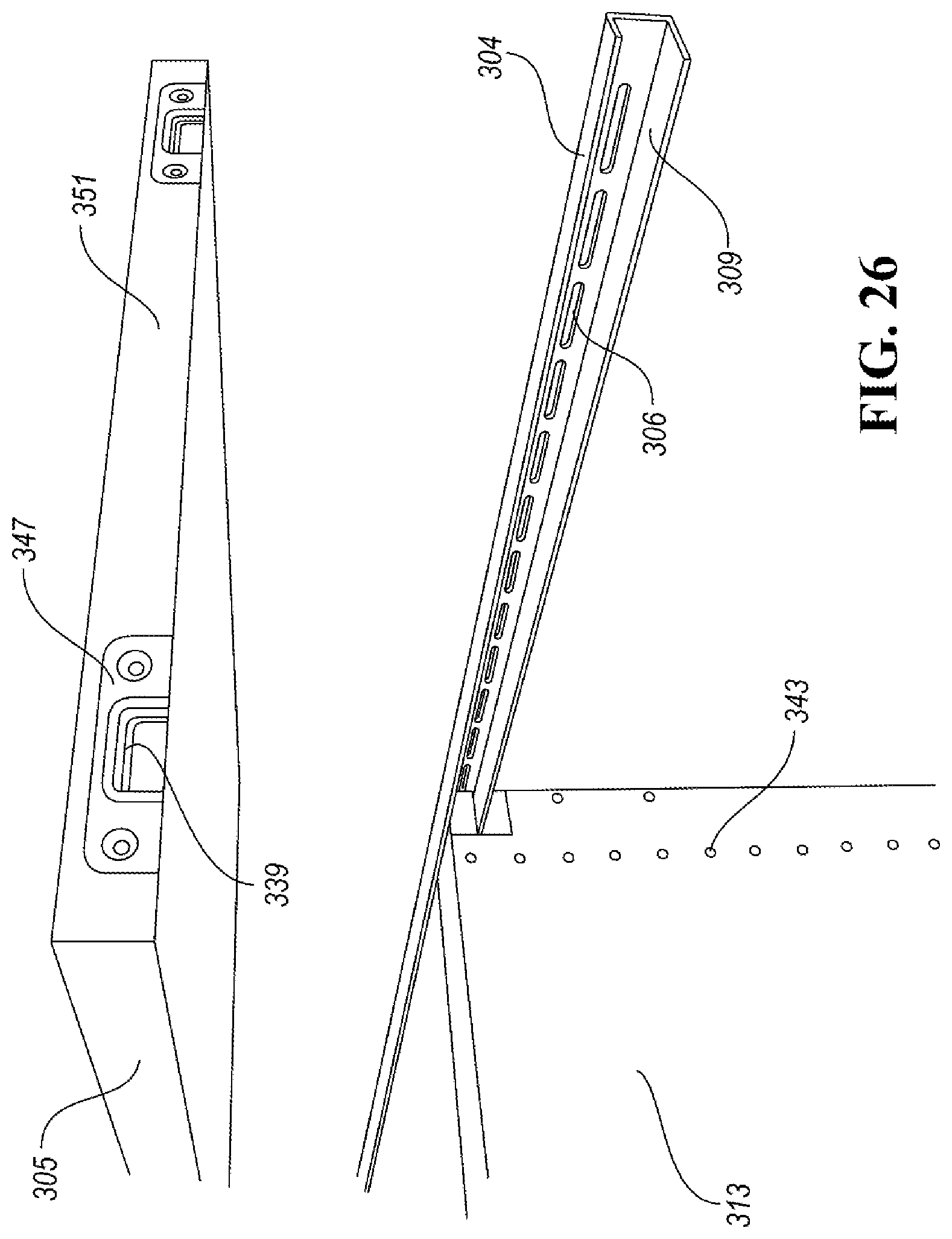 Patent US12137802 Figure 19 – Storage systems including back channels and walls mountable along the back channels