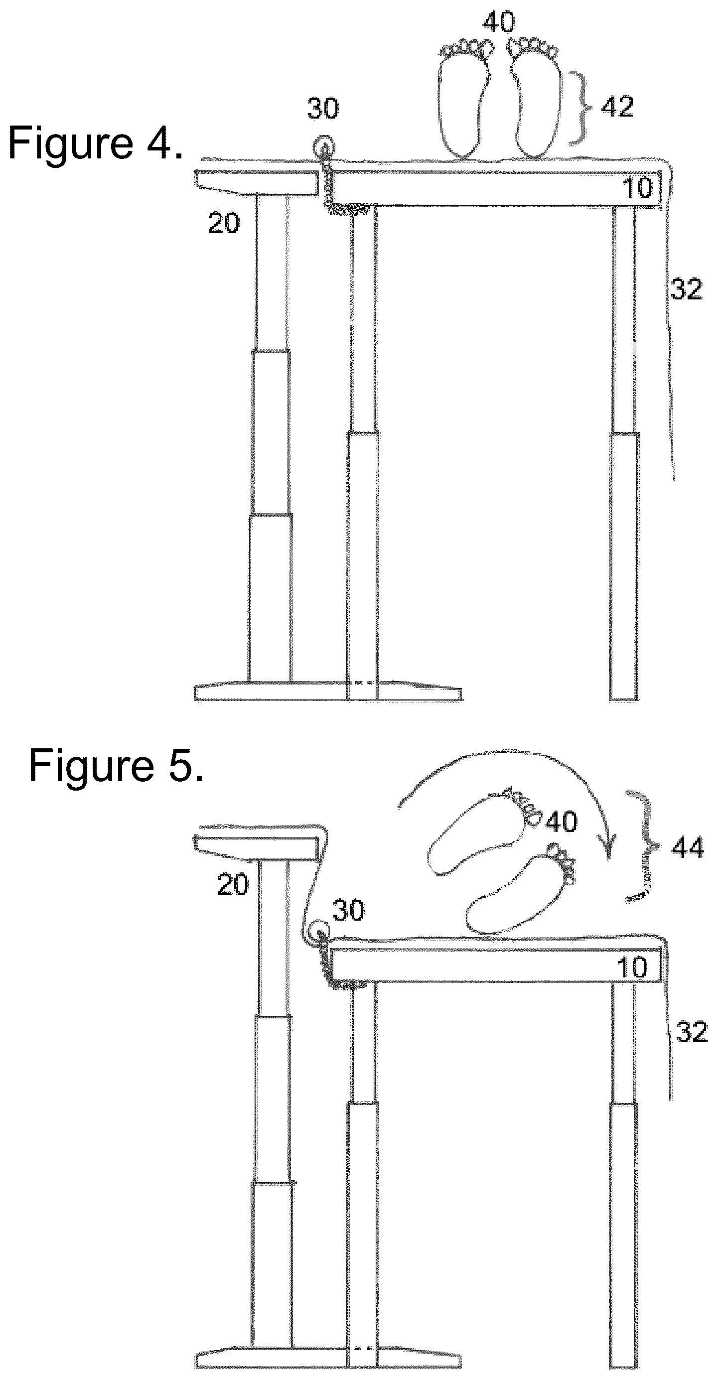 Patent US12137803 Figure 3 – Force transfer apparatus for massage and therapeutic bodywork table