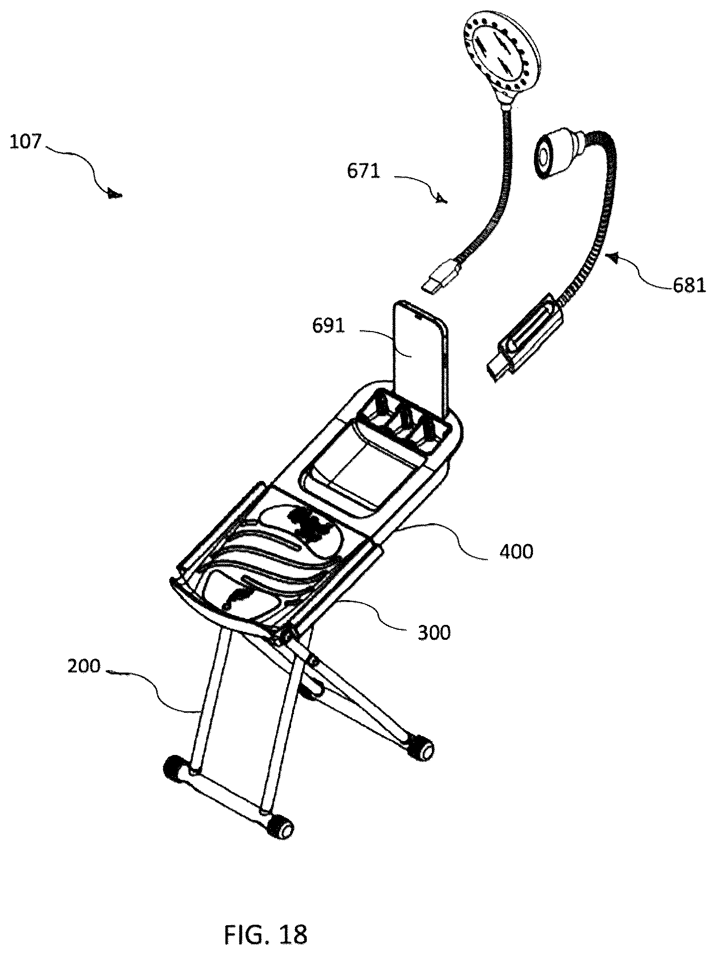 Patent US12137807 Figure 9 – Image capturing foot care apparatuses and camera mounting devices therefor