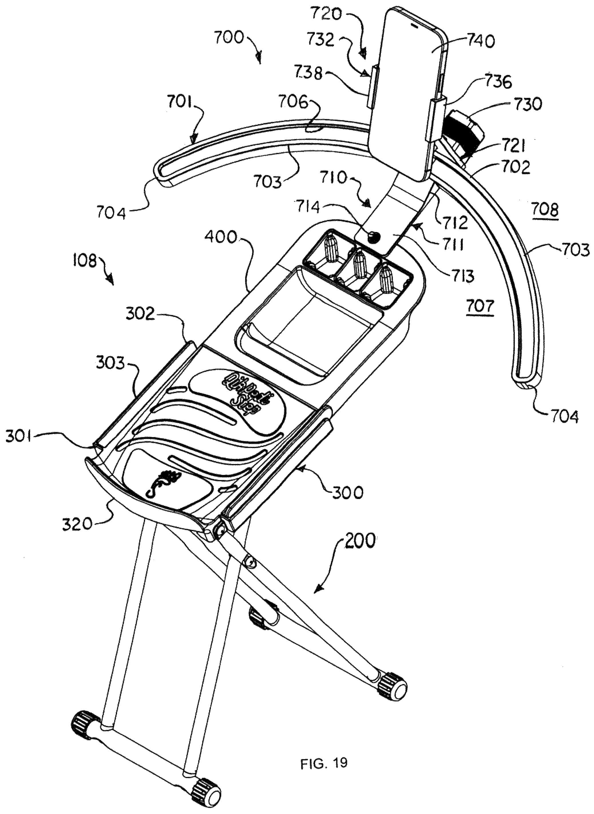 Patent US12137807 Figure 10 – Image capturing foot care apparatuses and camera mounting devices therefor