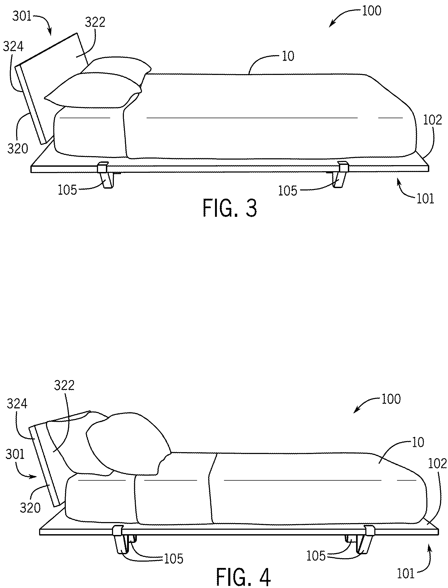Patent US12137808 Figure 2 – Headboard assembly for modular bed frame