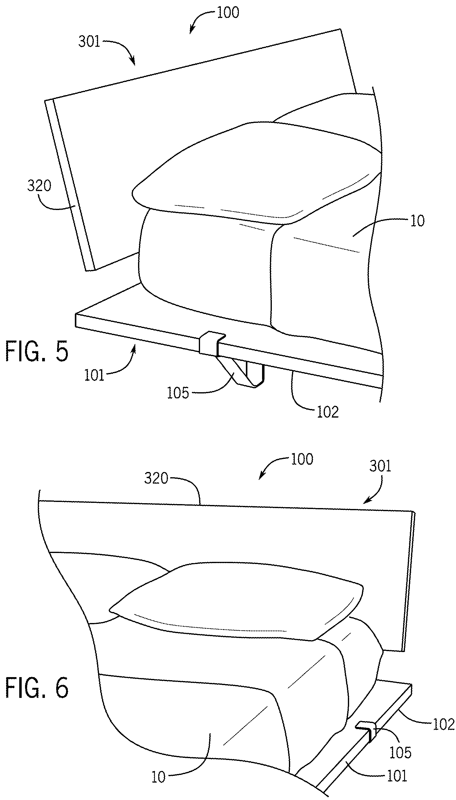 Patent US12137808 Figure 3 – Headboard assembly for modular bed frame