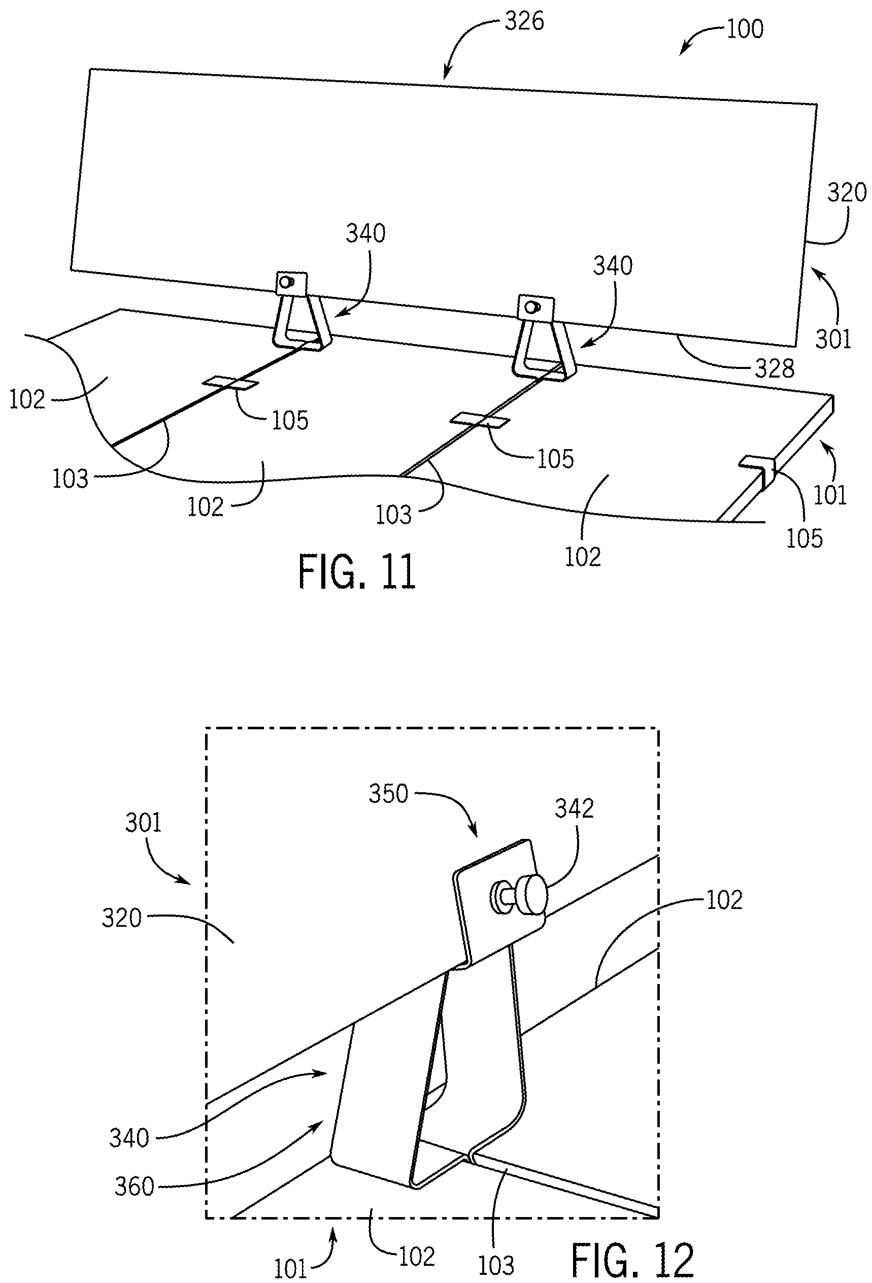 Patent US12137808 Figure 6 – Headboard assembly for modular bed frame