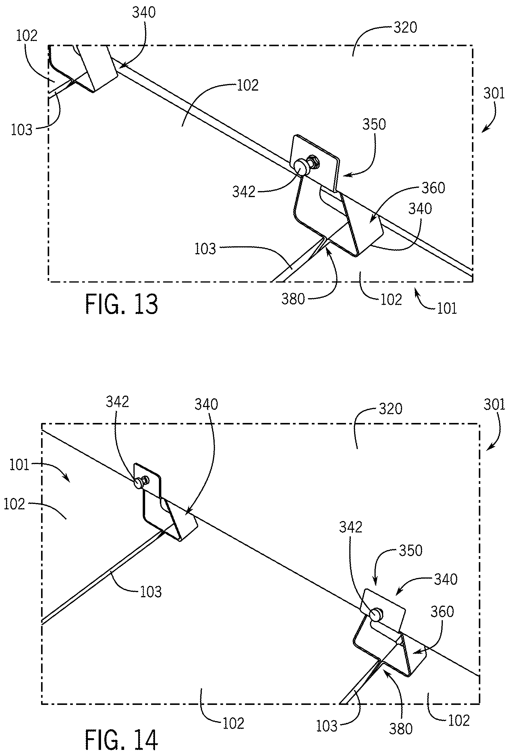 Patent US12137808 Figure 7 – Headboard assembly for modular bed frame