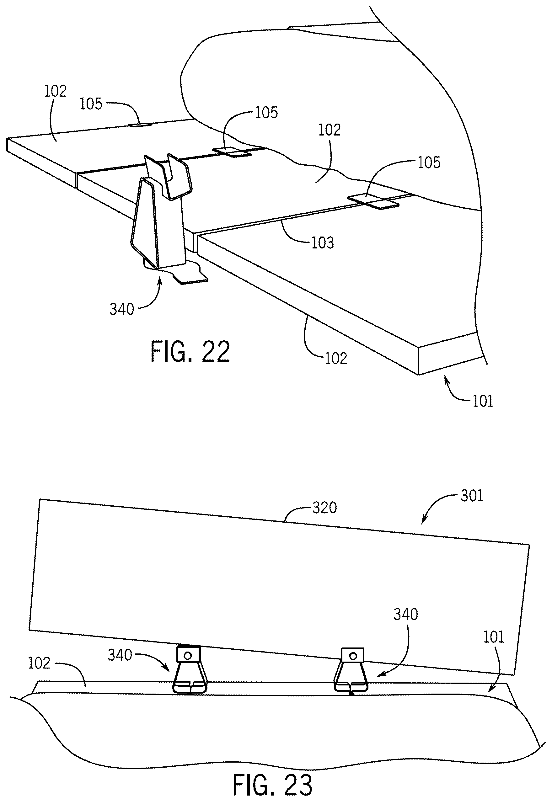 Patent US12137808 Figure 12 – Headboard assembly for modular bed frame