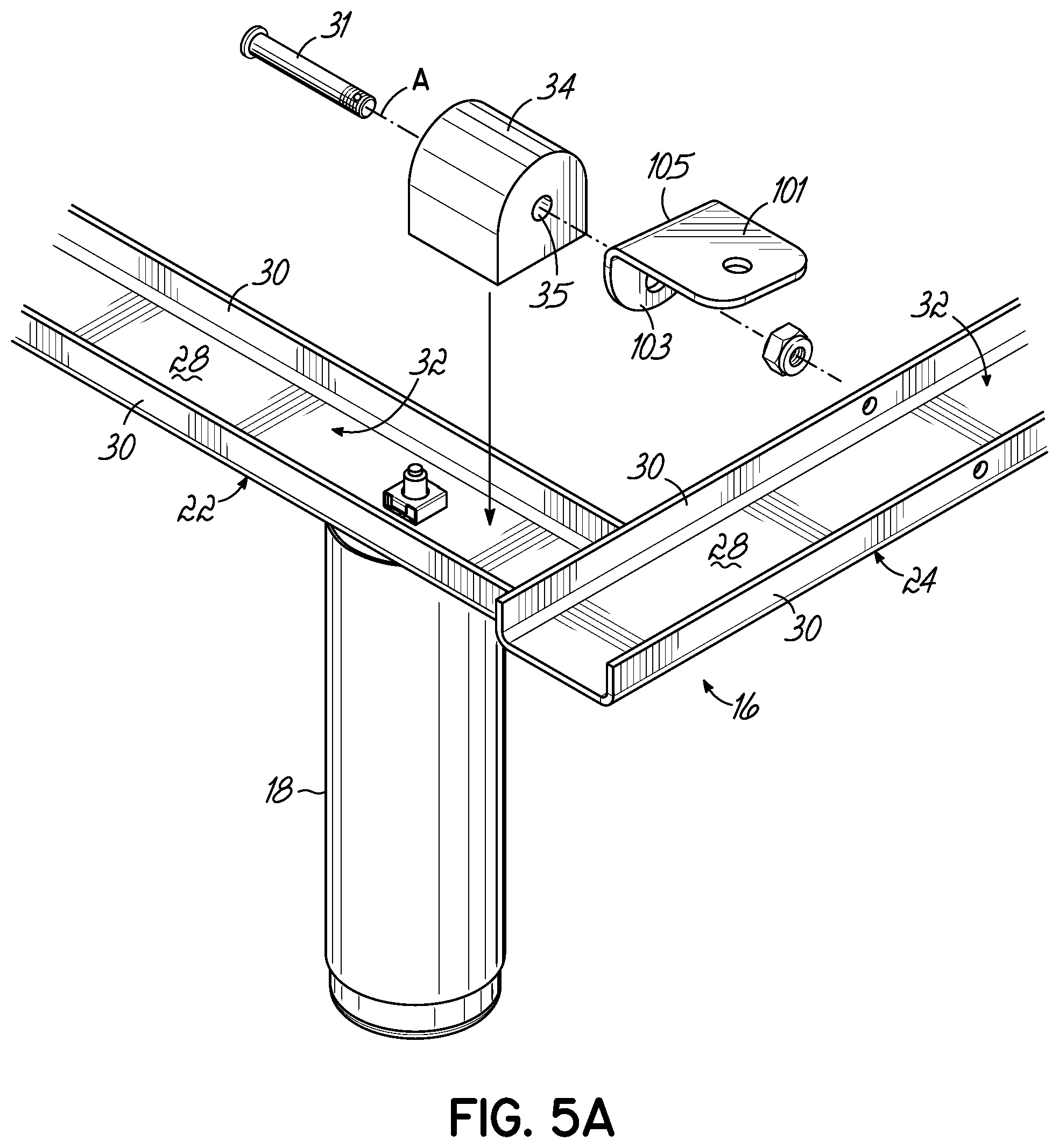Patent US12137809 Figure 6 – Adjustable bed base with incline/decline feature