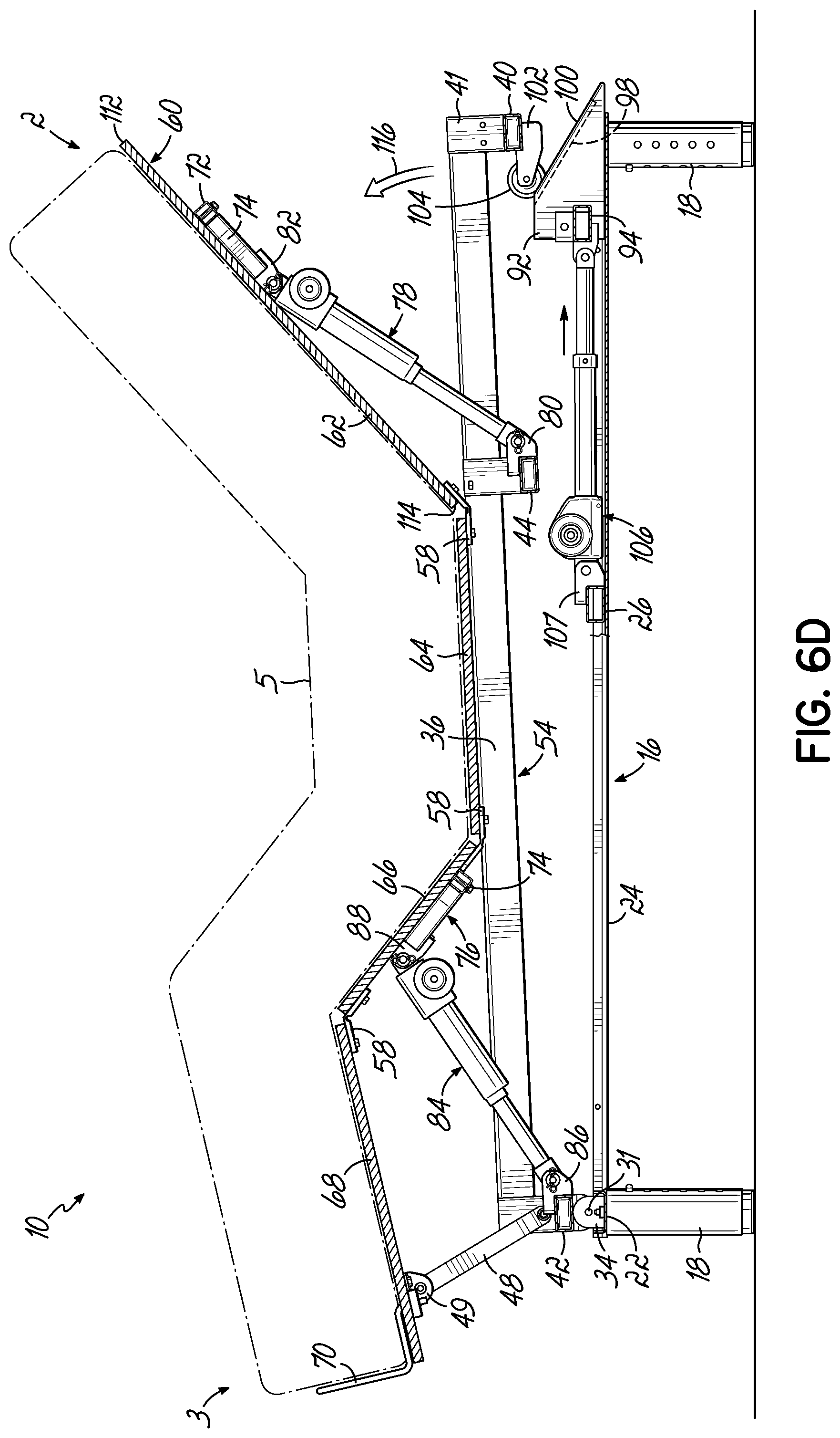 Patent US12137809 Figure 10 – Adjustable bed base with incline/decline feature