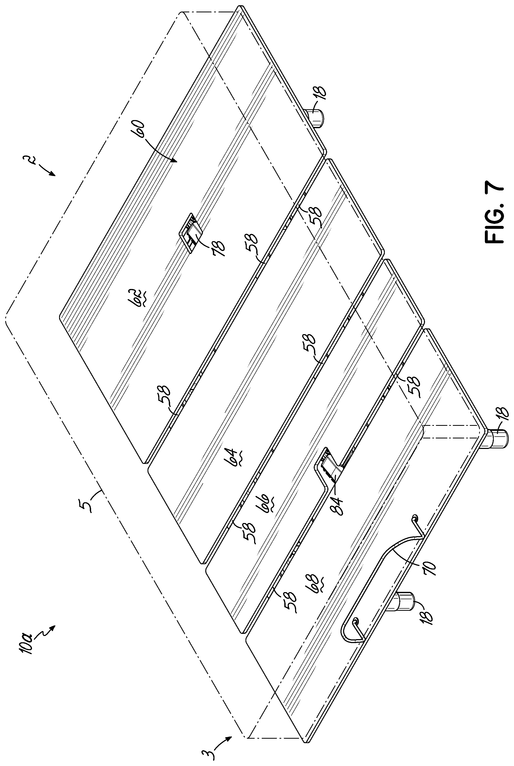 Patent US12137809 Figure 11 – Adjustable bed base with incline/decline feature