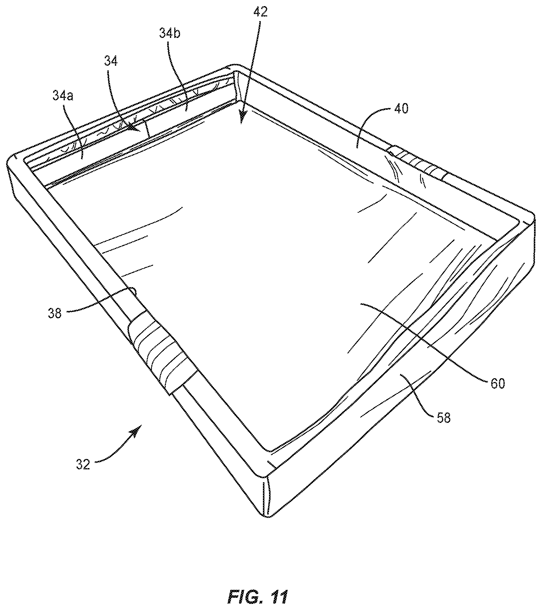 Patent US12137812 Figure 11 – Mattress assembly and method