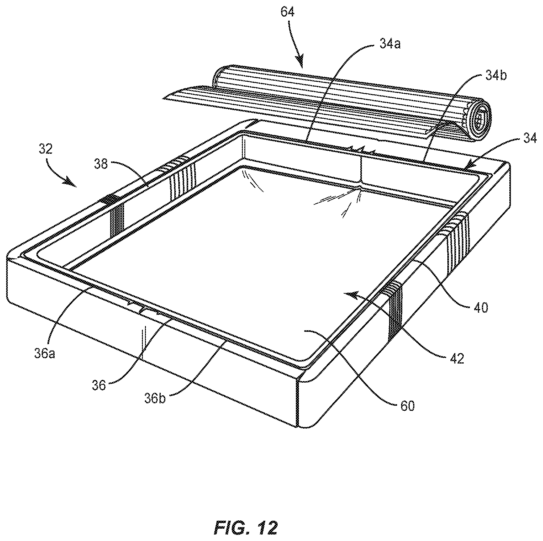 Patent US12137812 Figure 13 – Mattress assembly and method