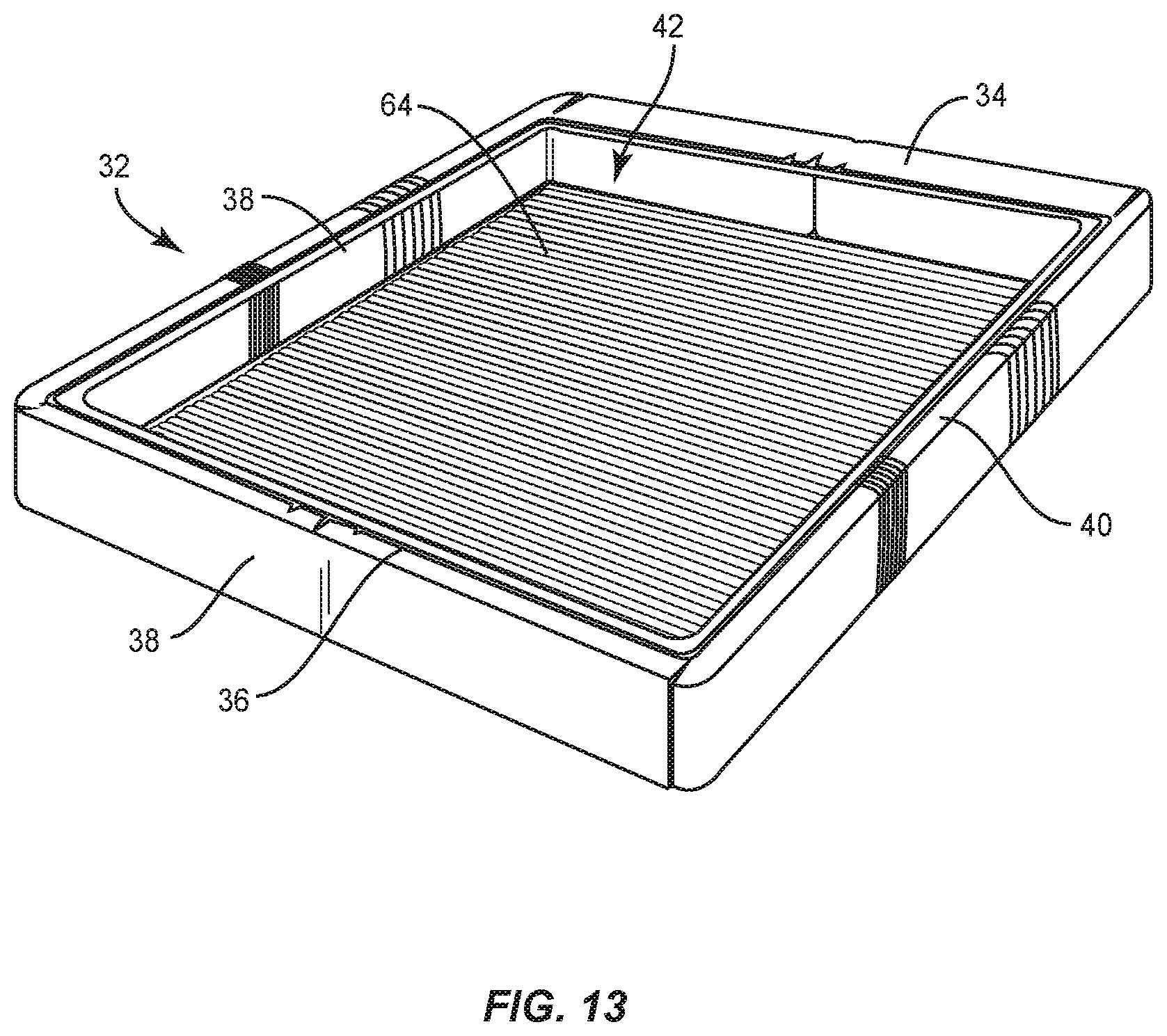 Patent US12137812 Figure 14 – Mattress assembly and method
