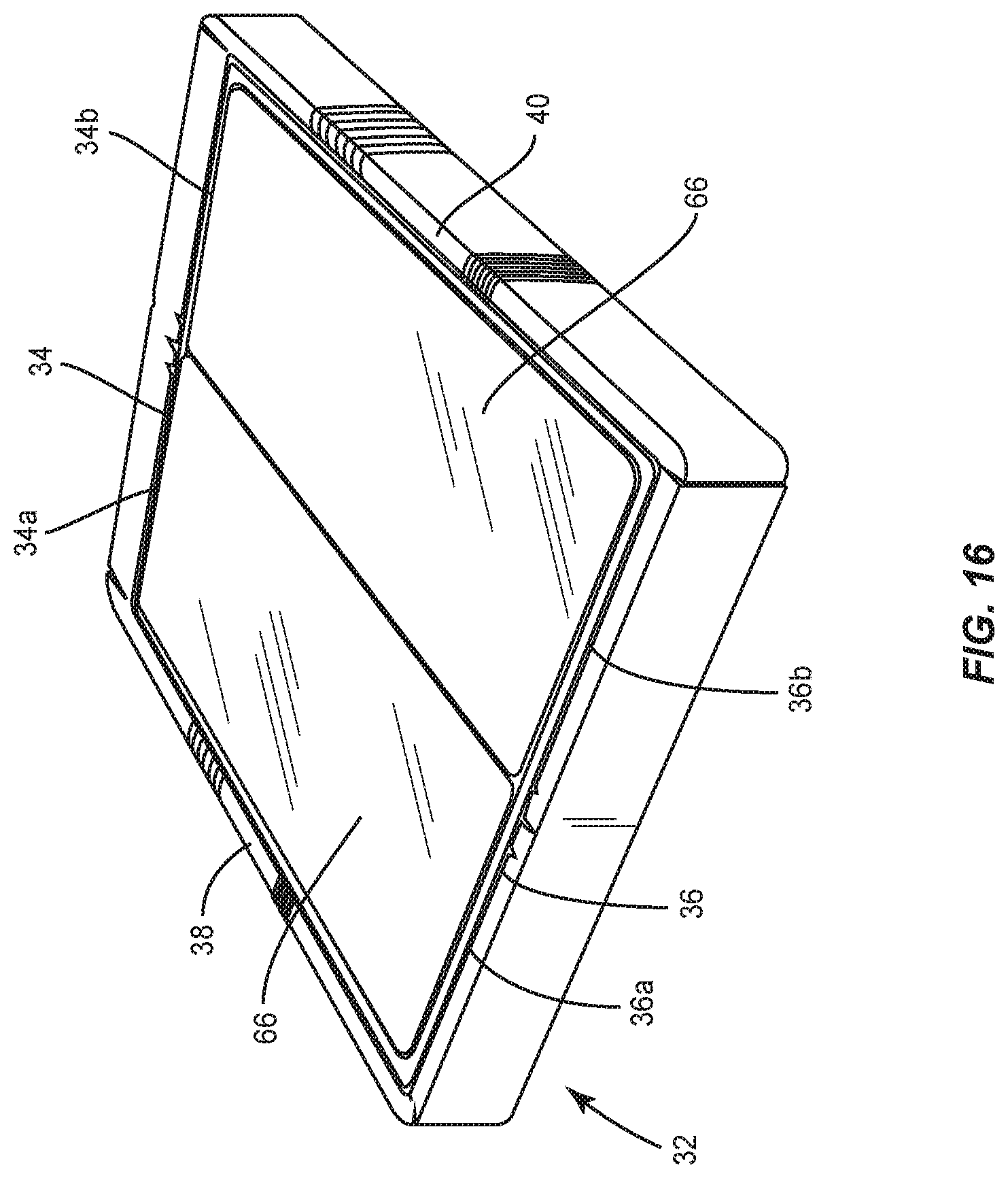 Patent US12137812 Figure 16 – Mattress assembly and method