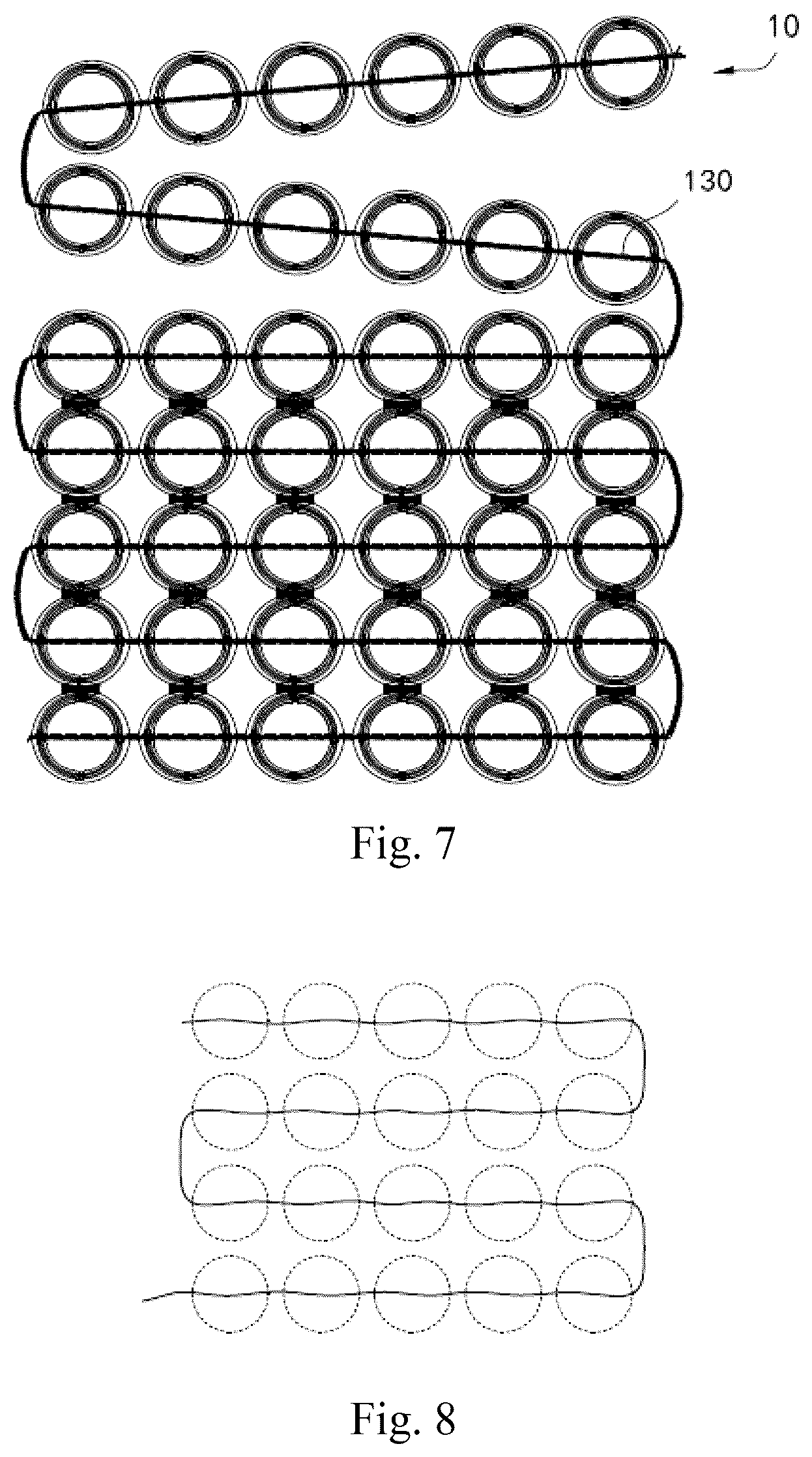 Patent US12137814 Figure 5 – Pocket spring string, pocket spring mattress core, and mattress