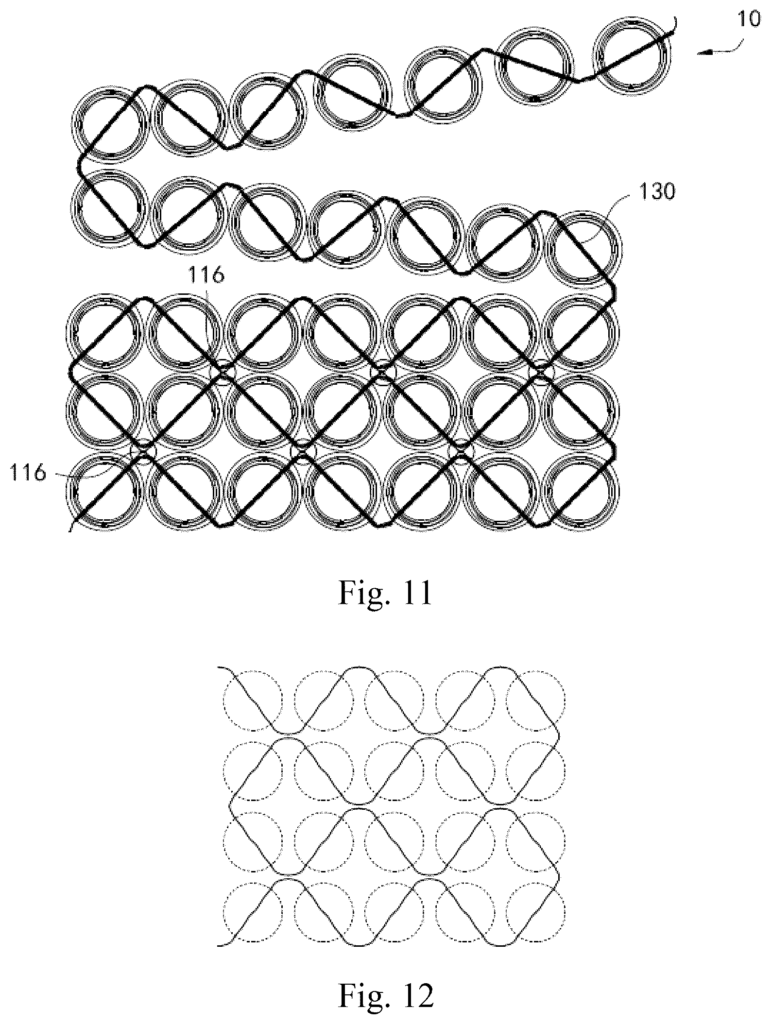 Patent US12137814 Figure 7 – Pocket spring string, pocket spring mattress core, and mattress