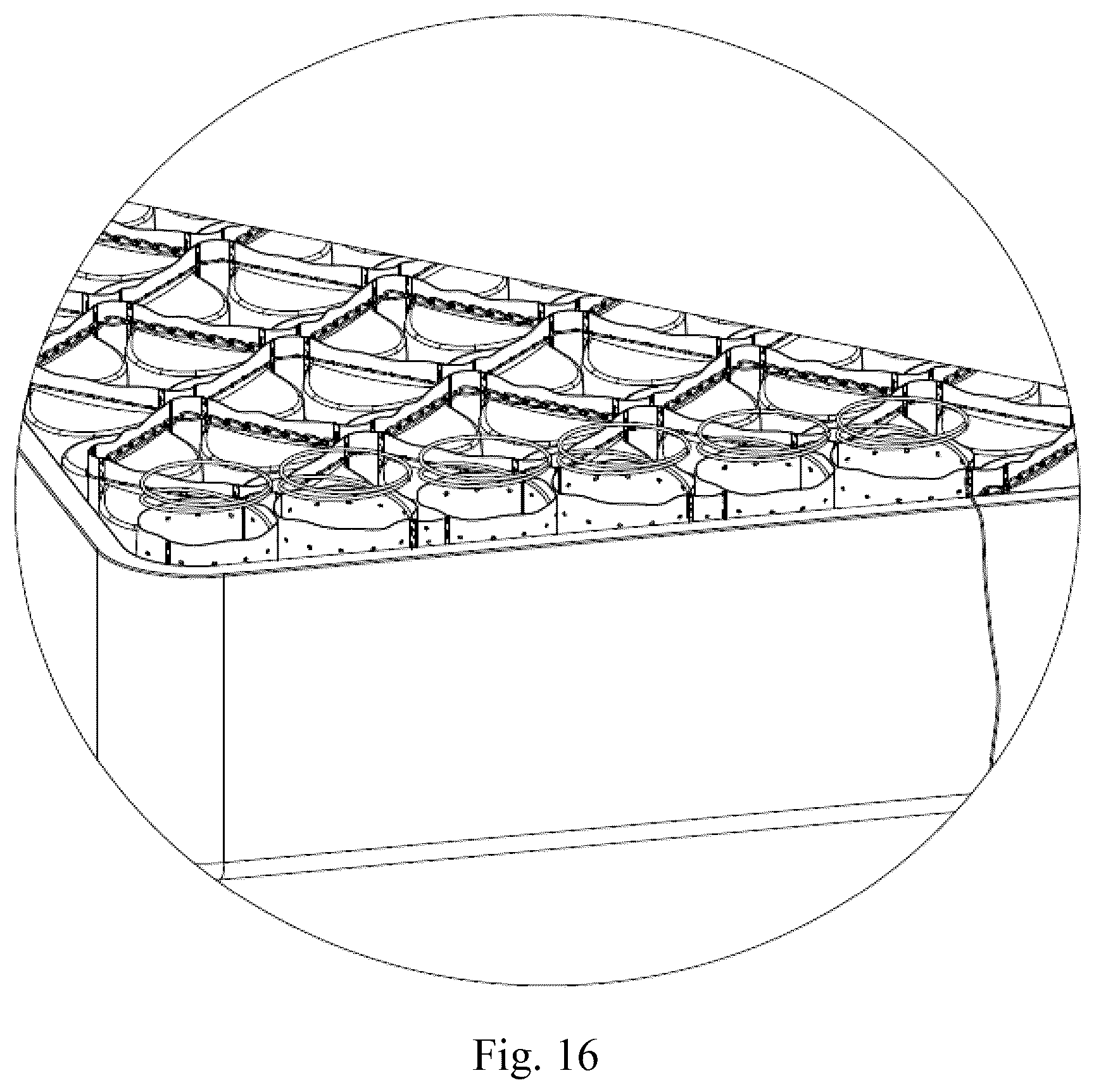 Patent US12137814 Figure 11 – Pocket spring string, pocket spring mattress core, and mattress