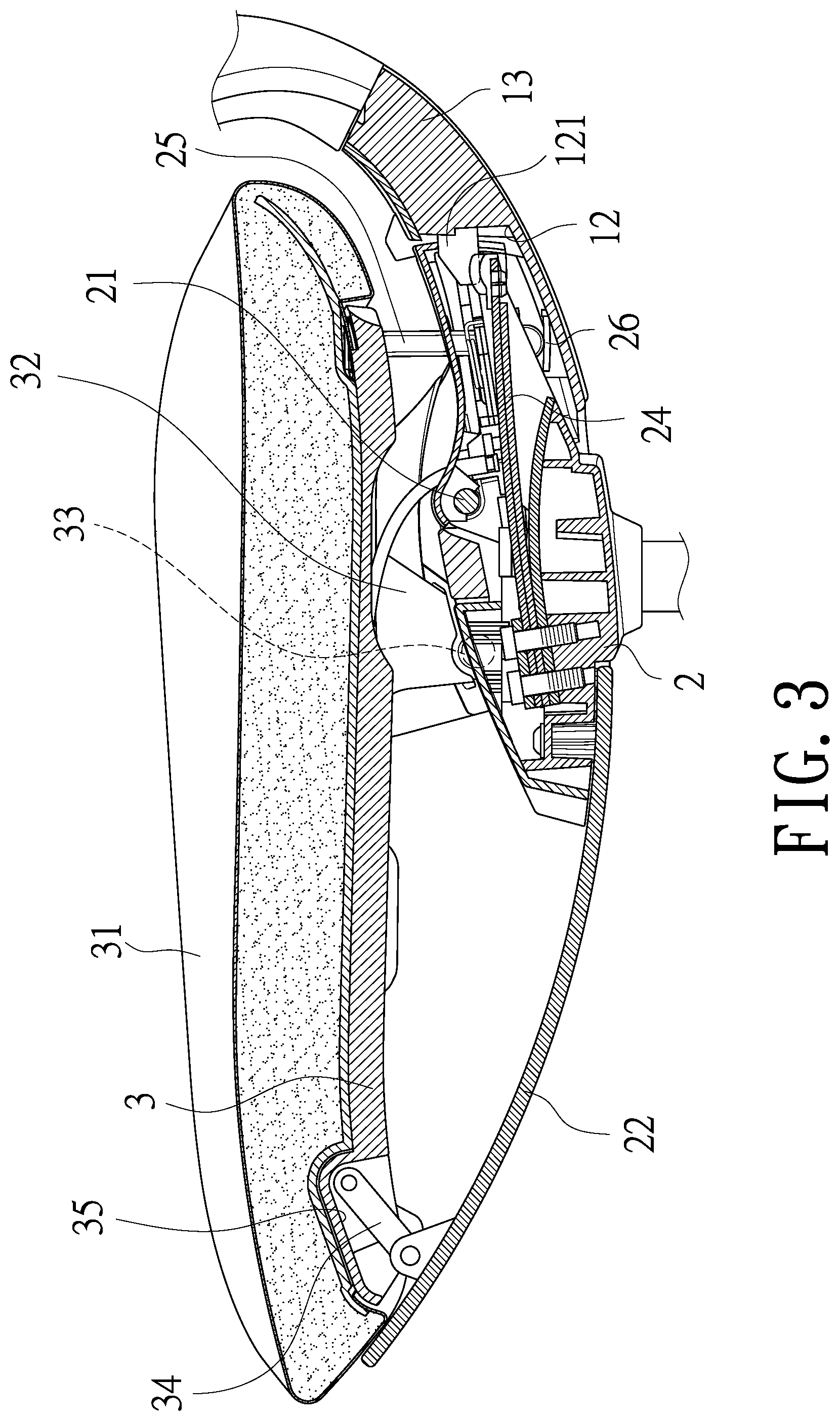Patent US12137817 Figure 3 – Interlocking mechanism for seat and back of chair