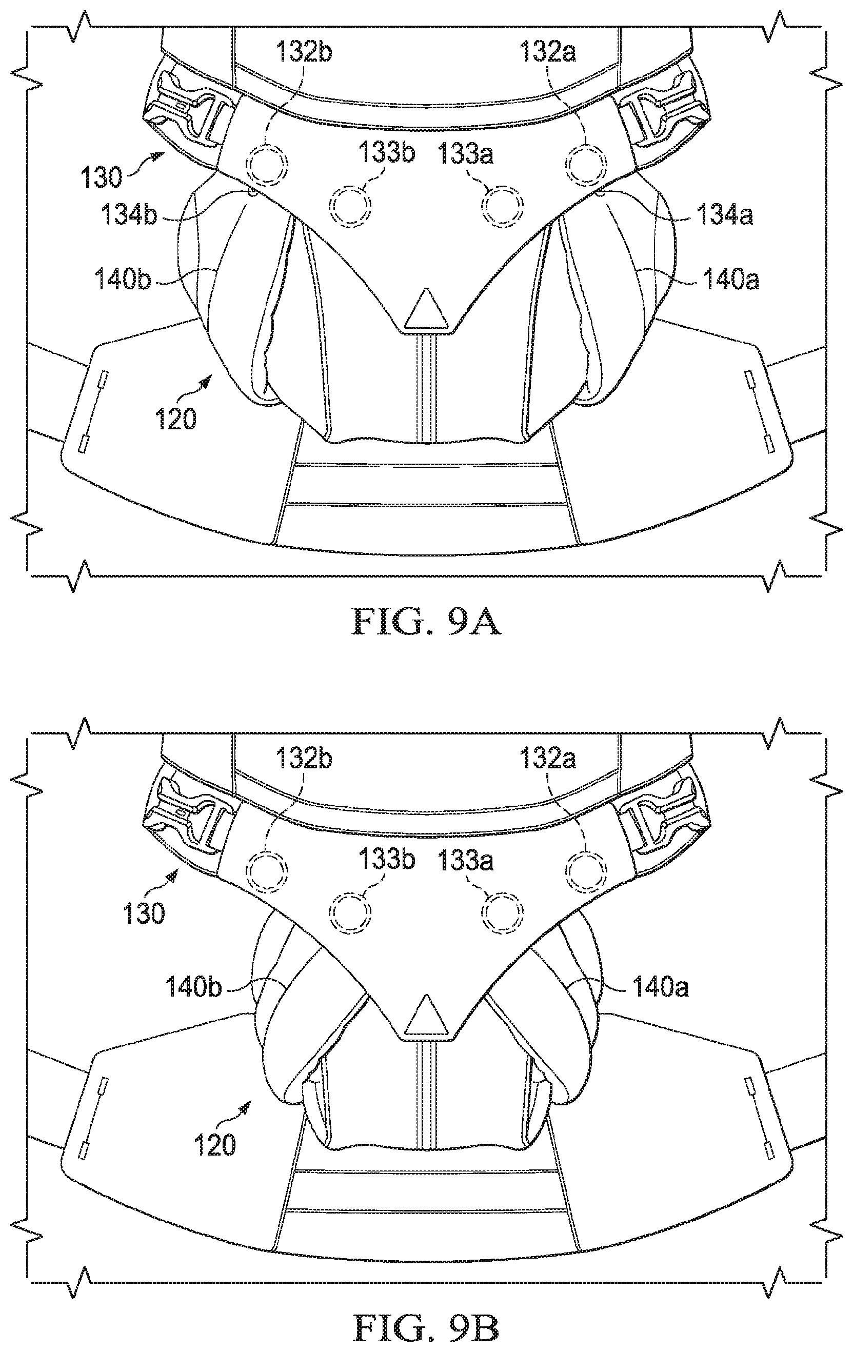 Patent US12137818 Figure 9 – Adjustable child carrier with multiple carry orientations