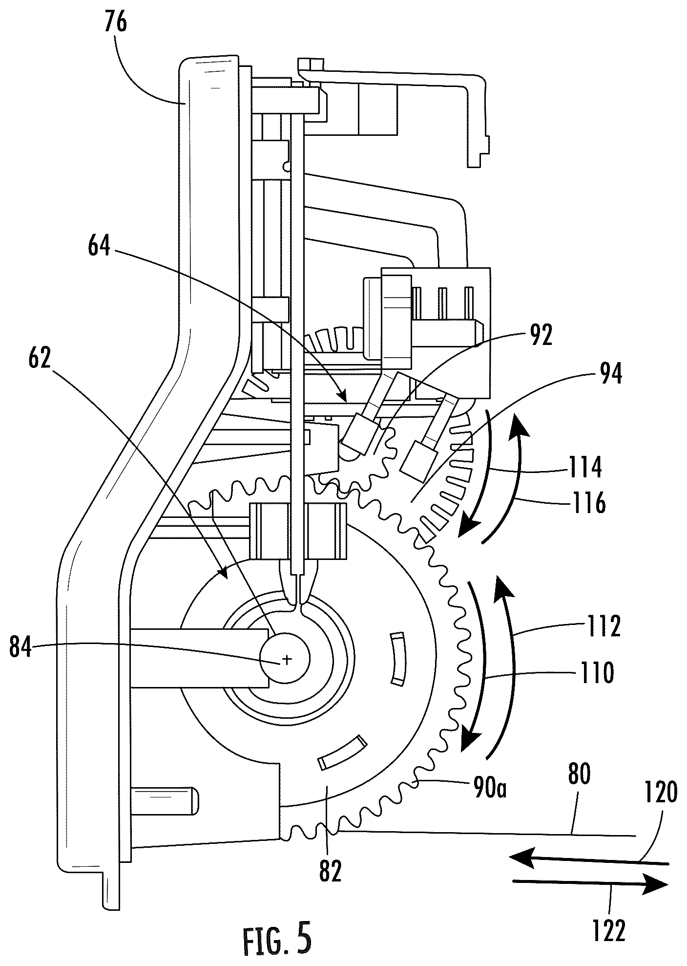 Patent US12137819 Figure 5 – Anti-theft pusher with incremental distance detection