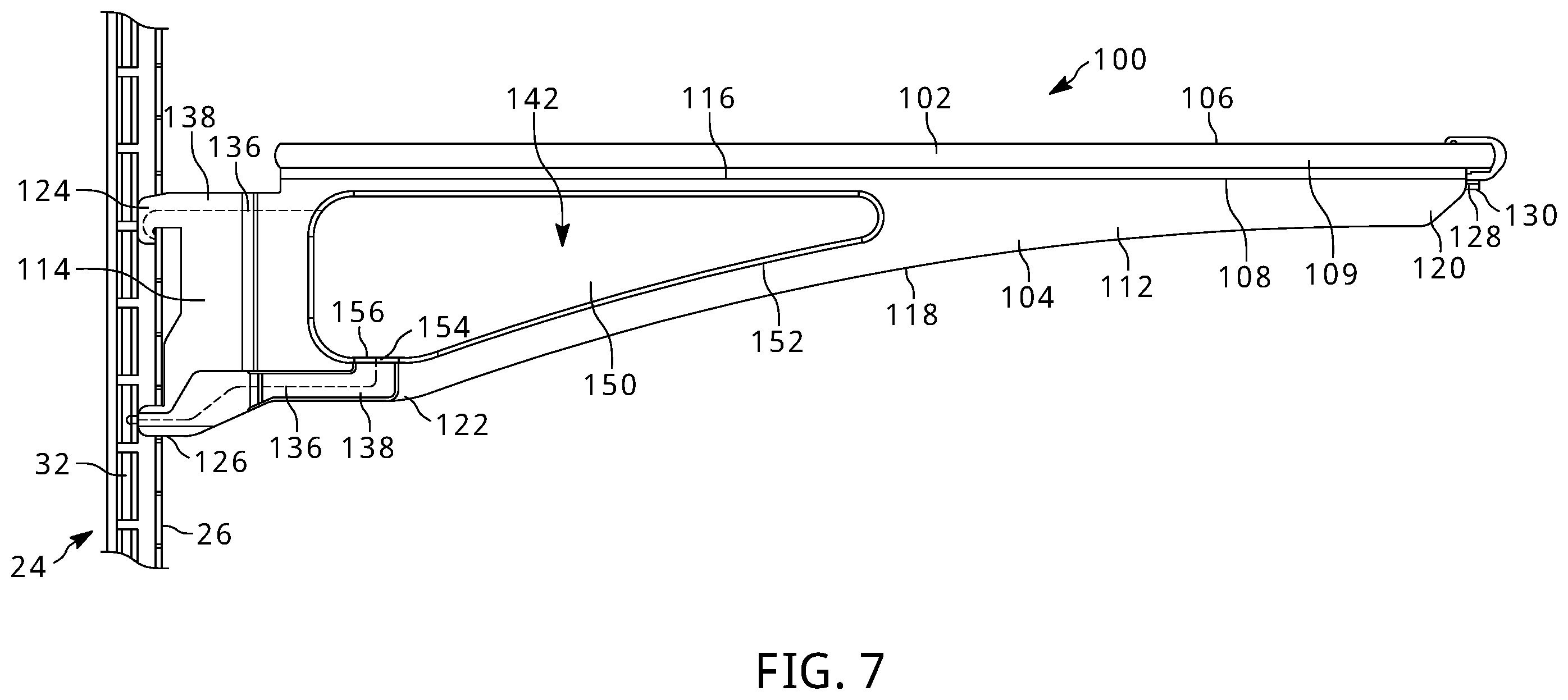 Patent US12137820 Figure 5 – Illuminated shelf assemblies