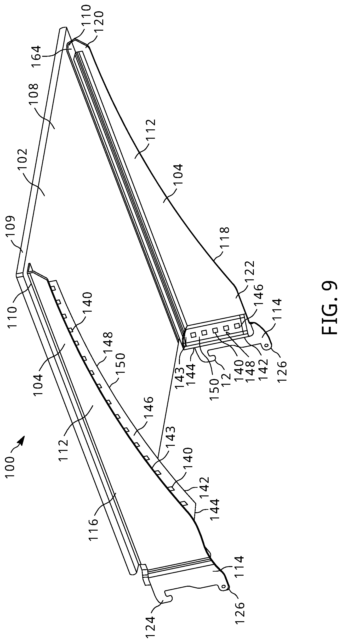 Patent US12137820 Figure 7 – Illuminated shelf assemblies