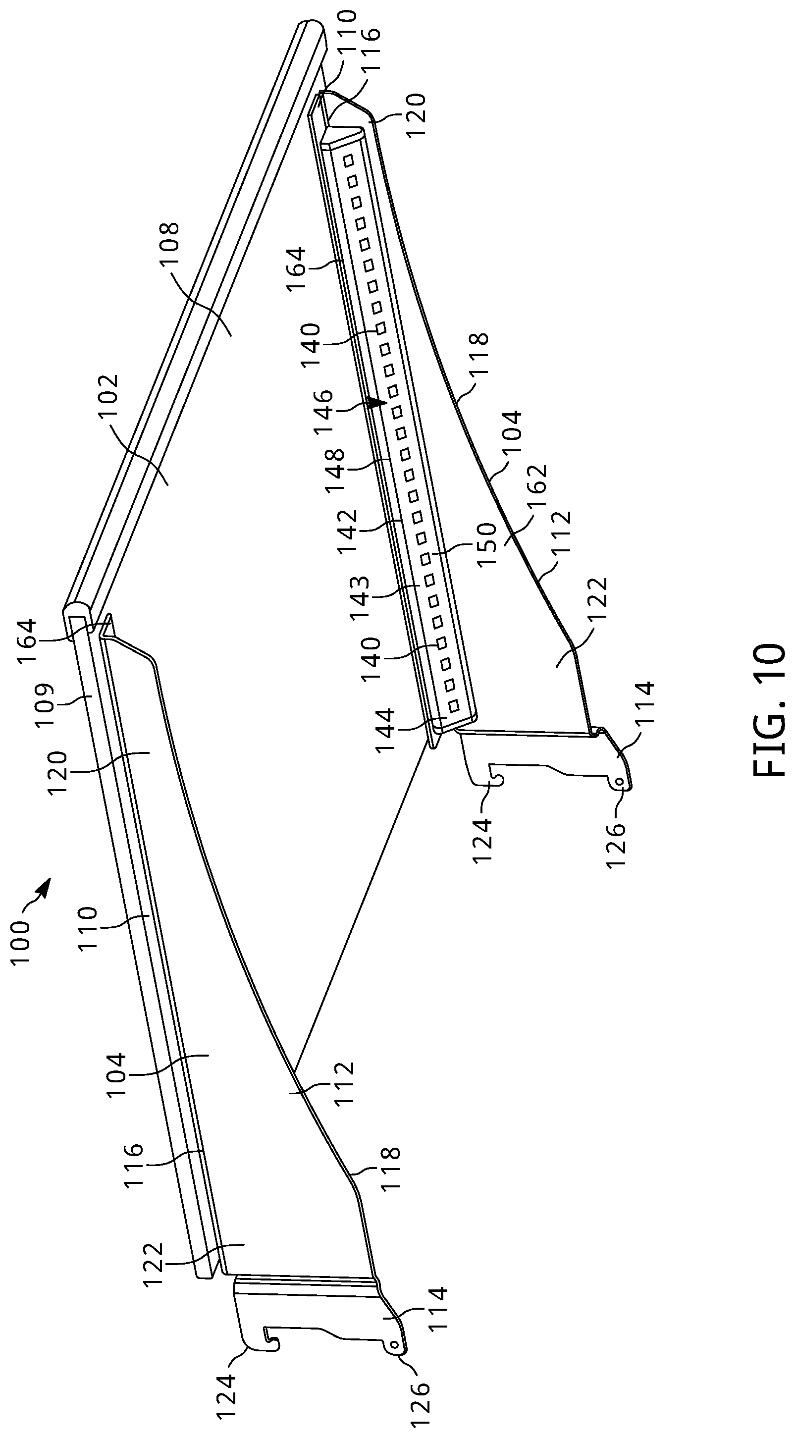 Patent US12137820 Figure 8 – Illuminated shelf assemblies