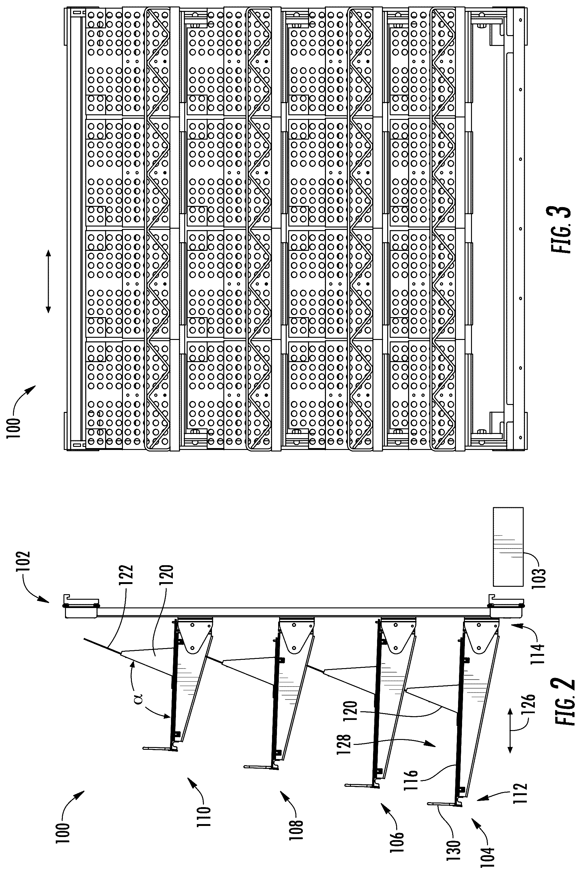 Patent US12137822 Figure 2 – Shelving system and methods