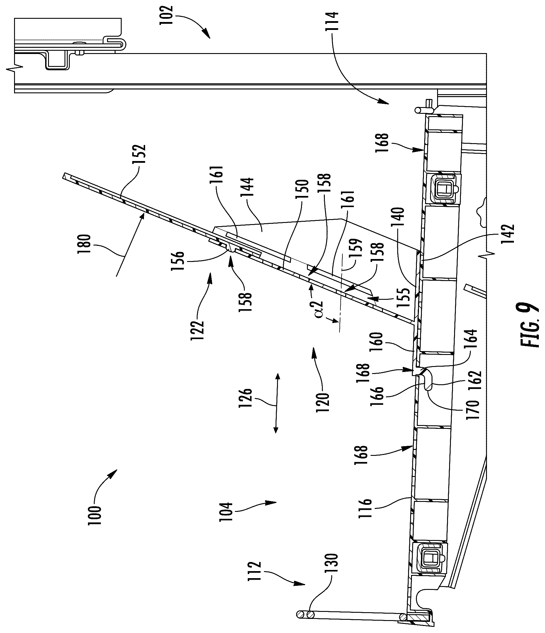 Patent US12137822 Figure 5 – Shelving system and methods