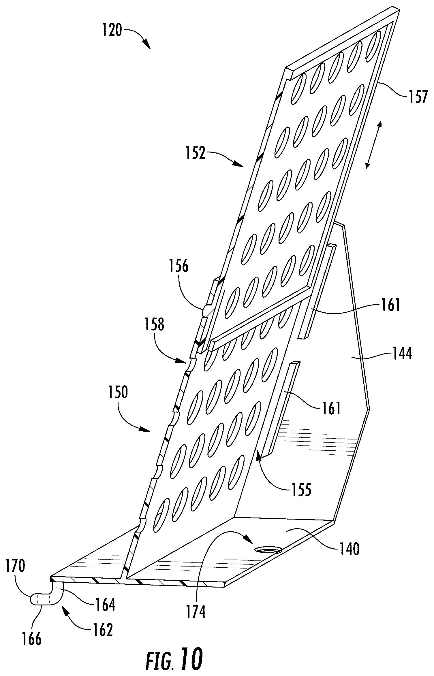 Patent US12137822 Figure 6 – Shelving system and methods