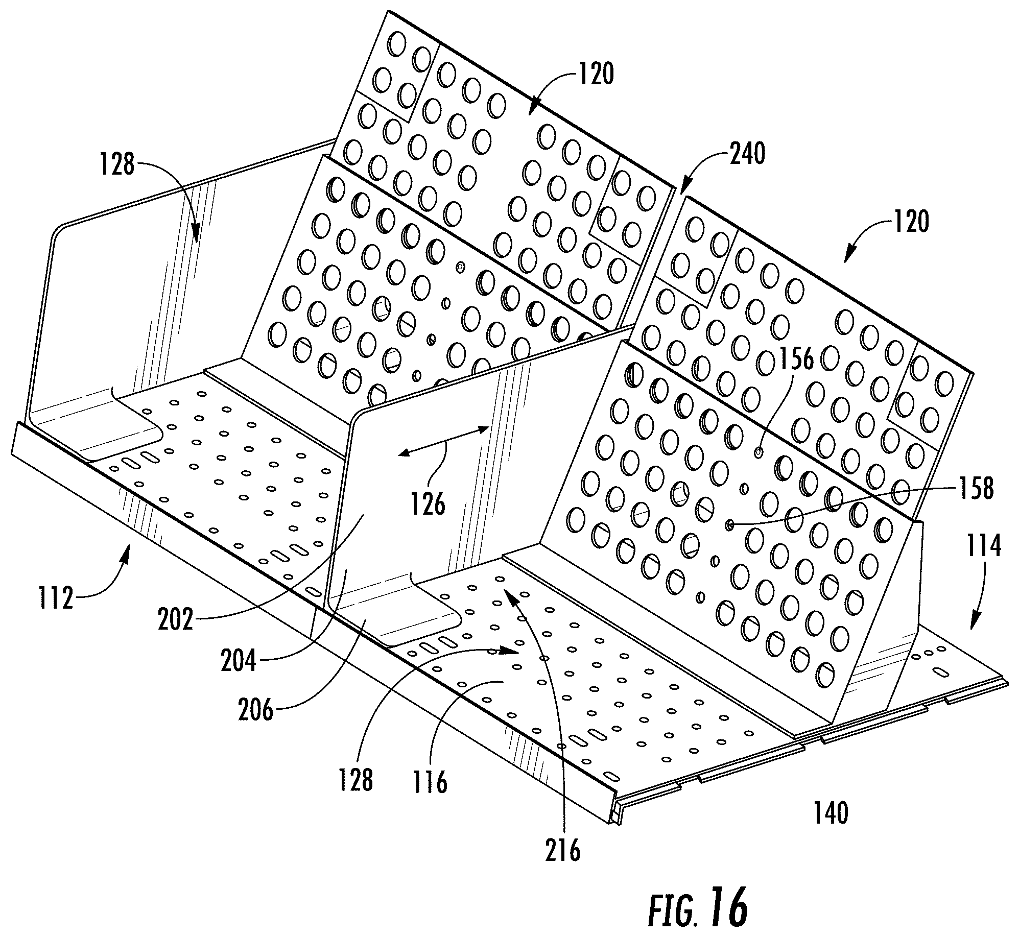 Patent US12137822 Figure 12 – Shelving system and methods
