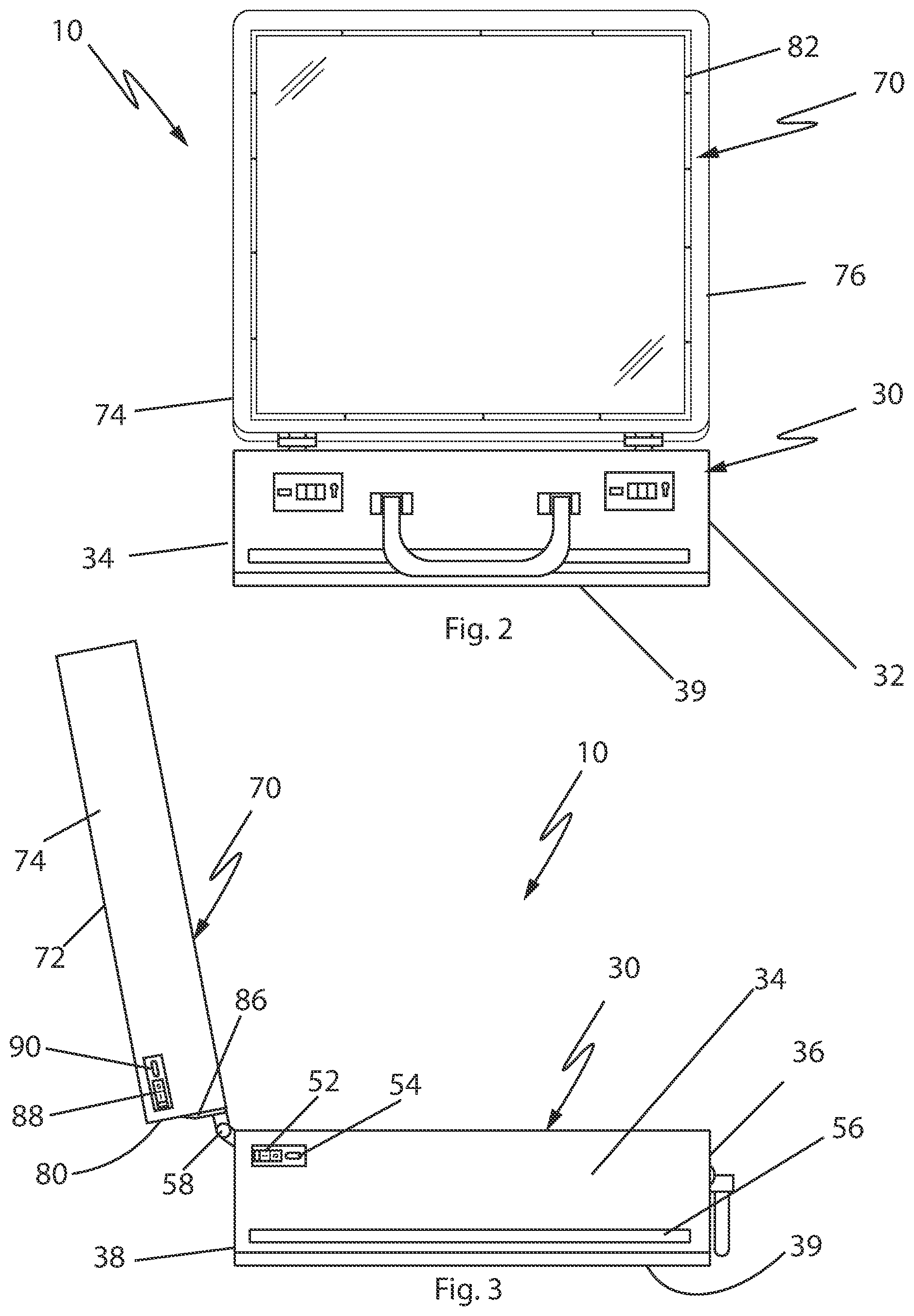 Patent US12137823 Figure 2 – Pizza display case